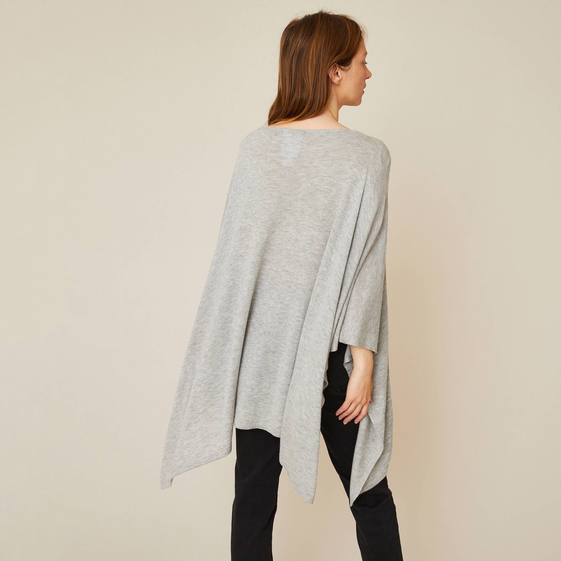 Poncho, Gris clair, large image number 1.0
