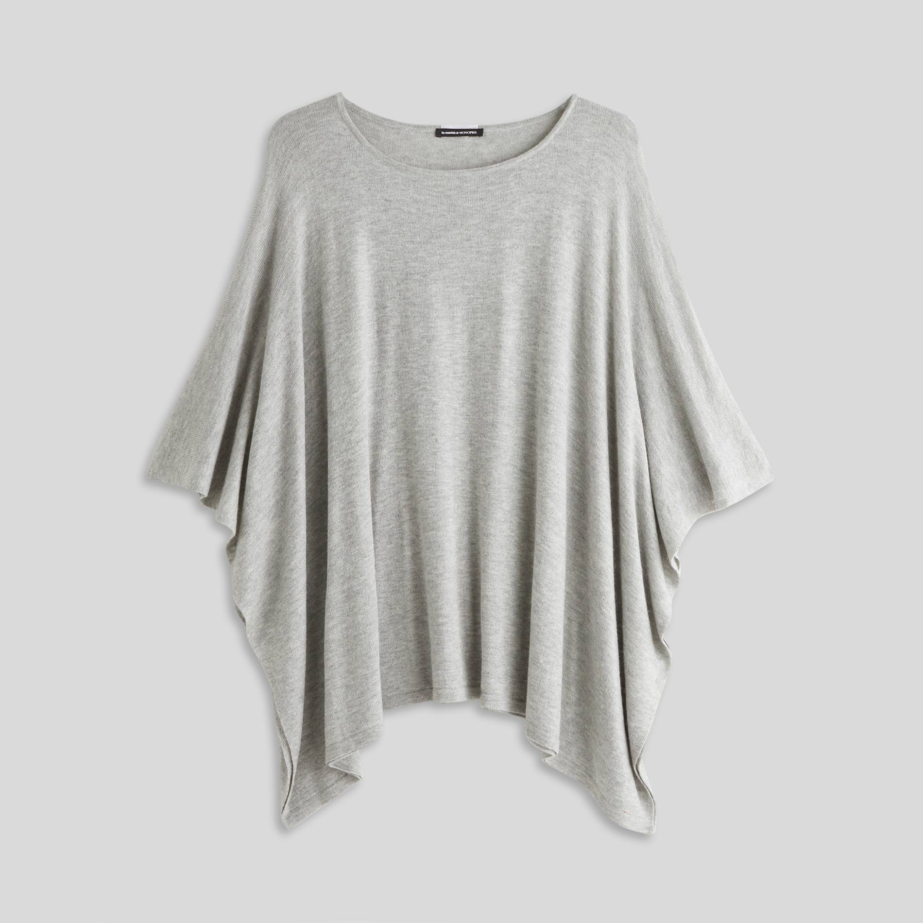 Poncho, Gris clair, large image number 2