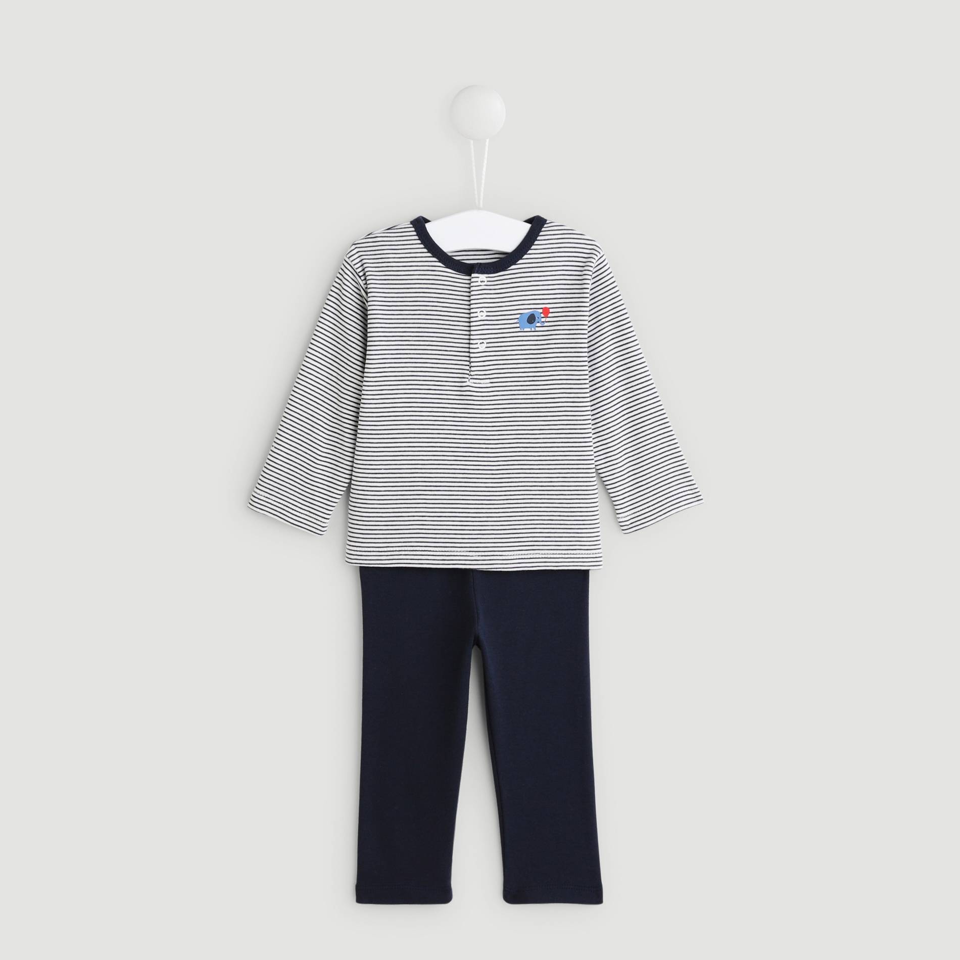 Pyjama - Oeko-Tex ®, Bleu marine, large image number 0