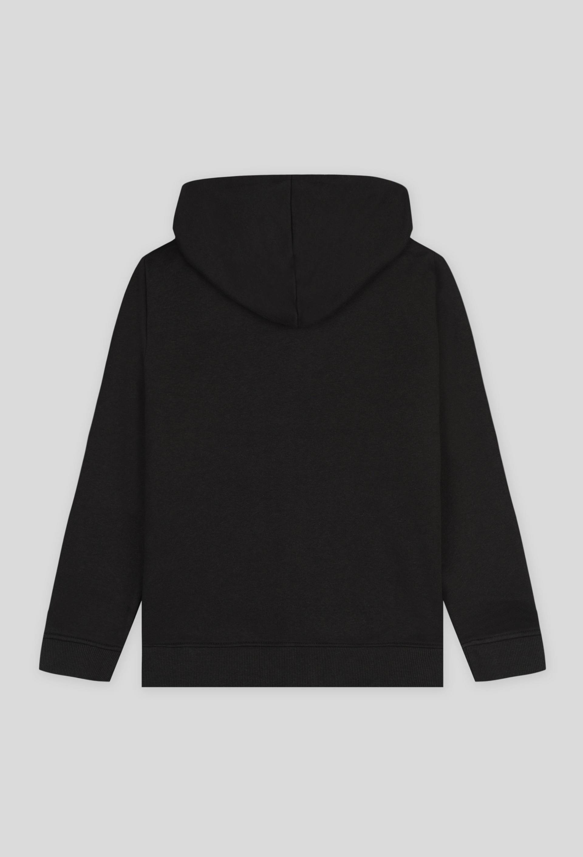 Sweat zippé en coton BIO, Noir, large image number 1