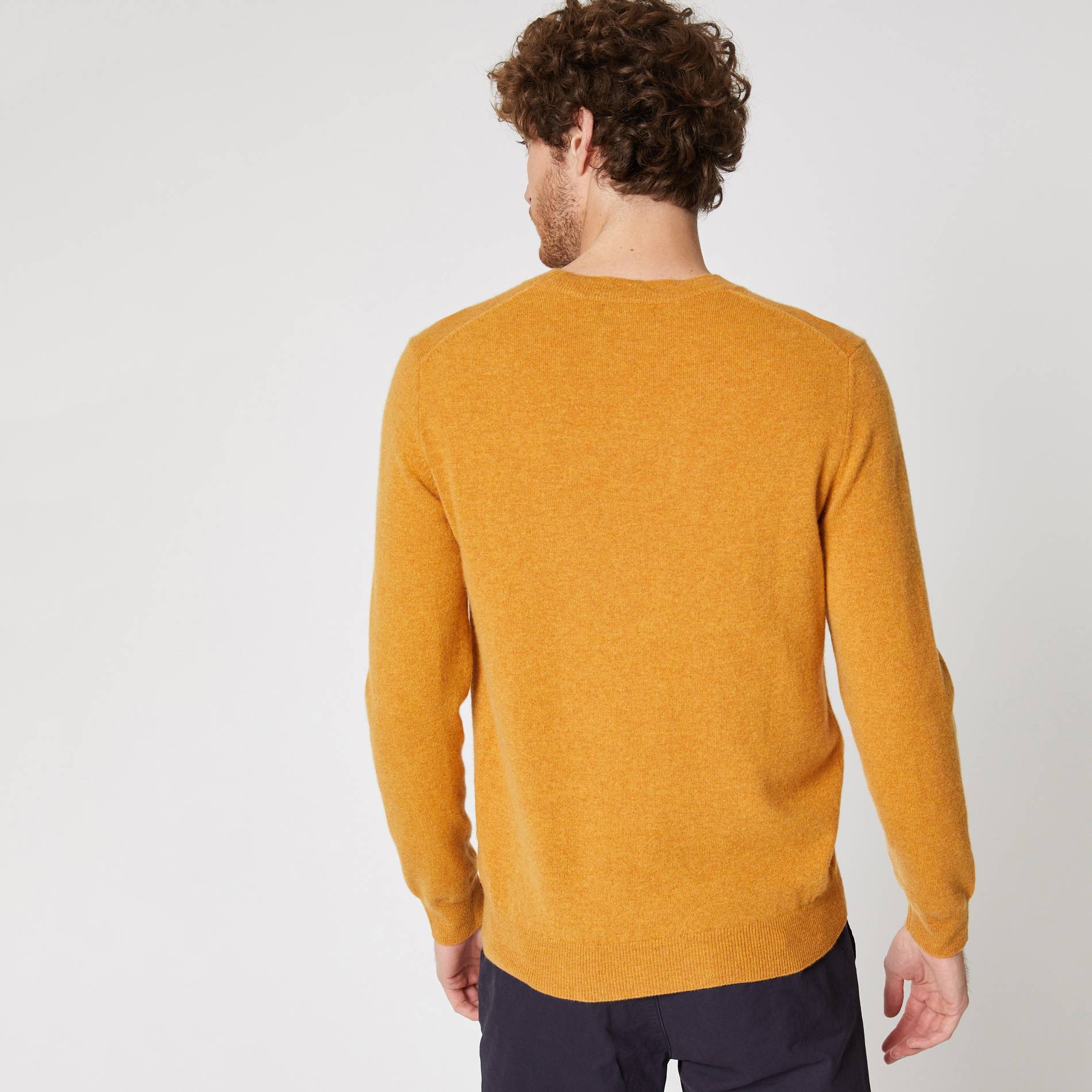Pull en cachemire, Safran, large image number 1
