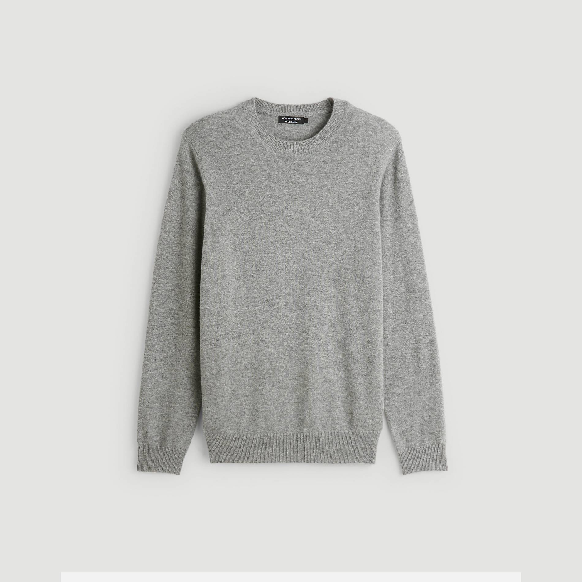 Pull en cachemire, Gris moyen, large image number 2