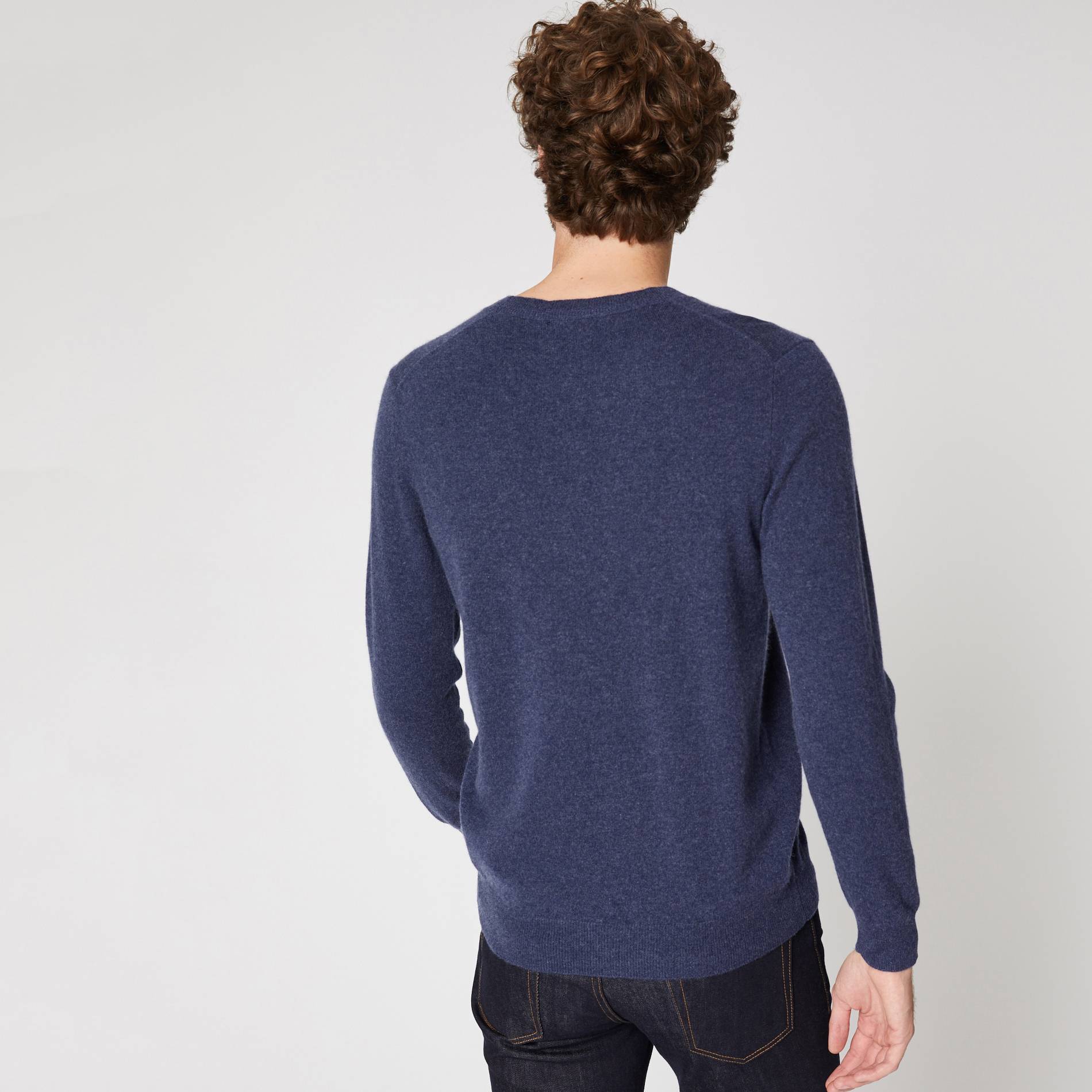 Pull en cachemire, Bleu marine, large image number 1