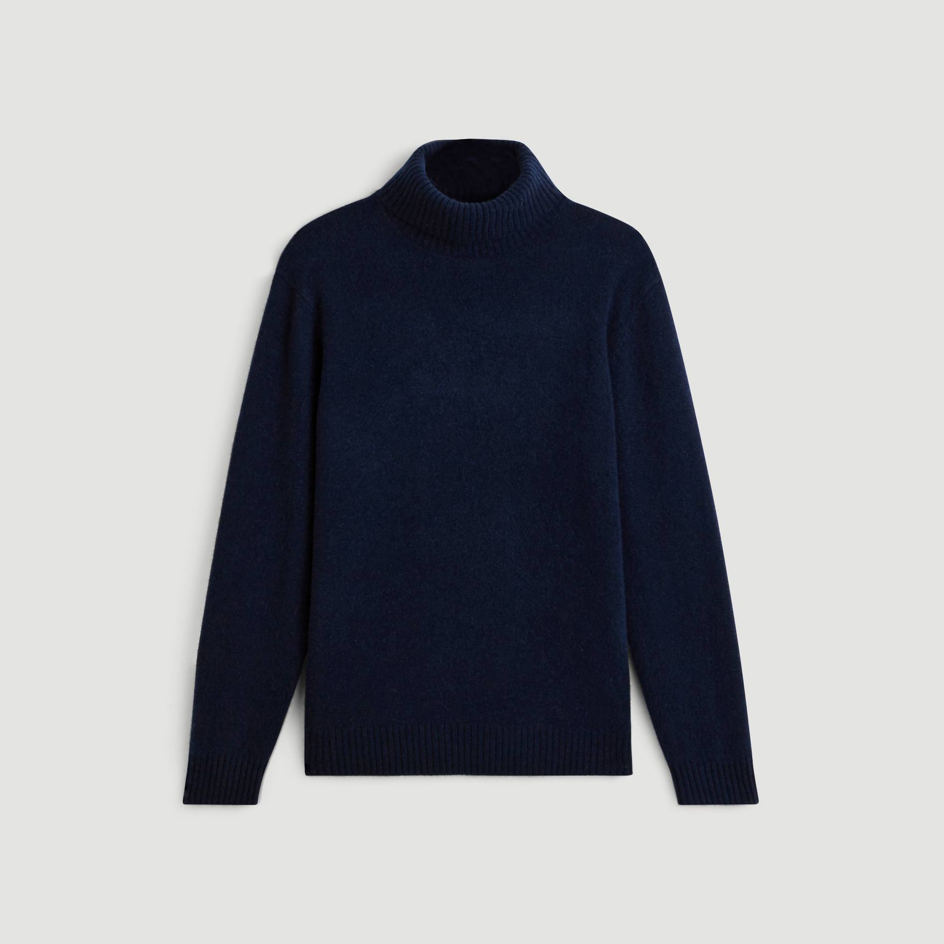 Pull col roule cachemire, Bleu marine, large image number 2.0