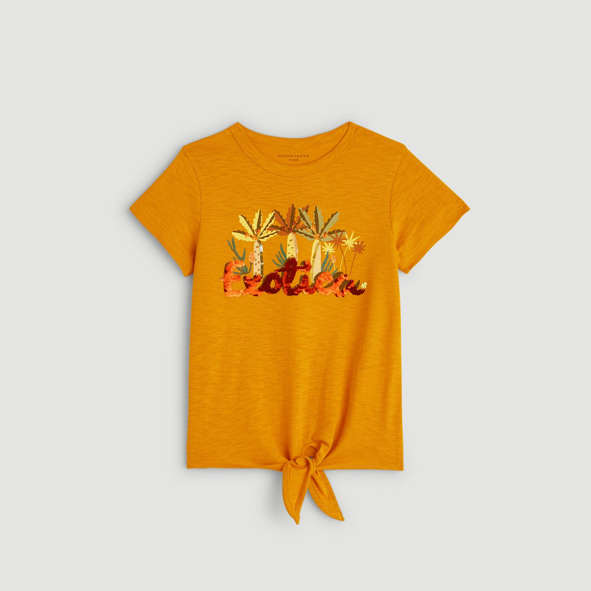 T-shirt manches courtes, Ocre, large image number 1