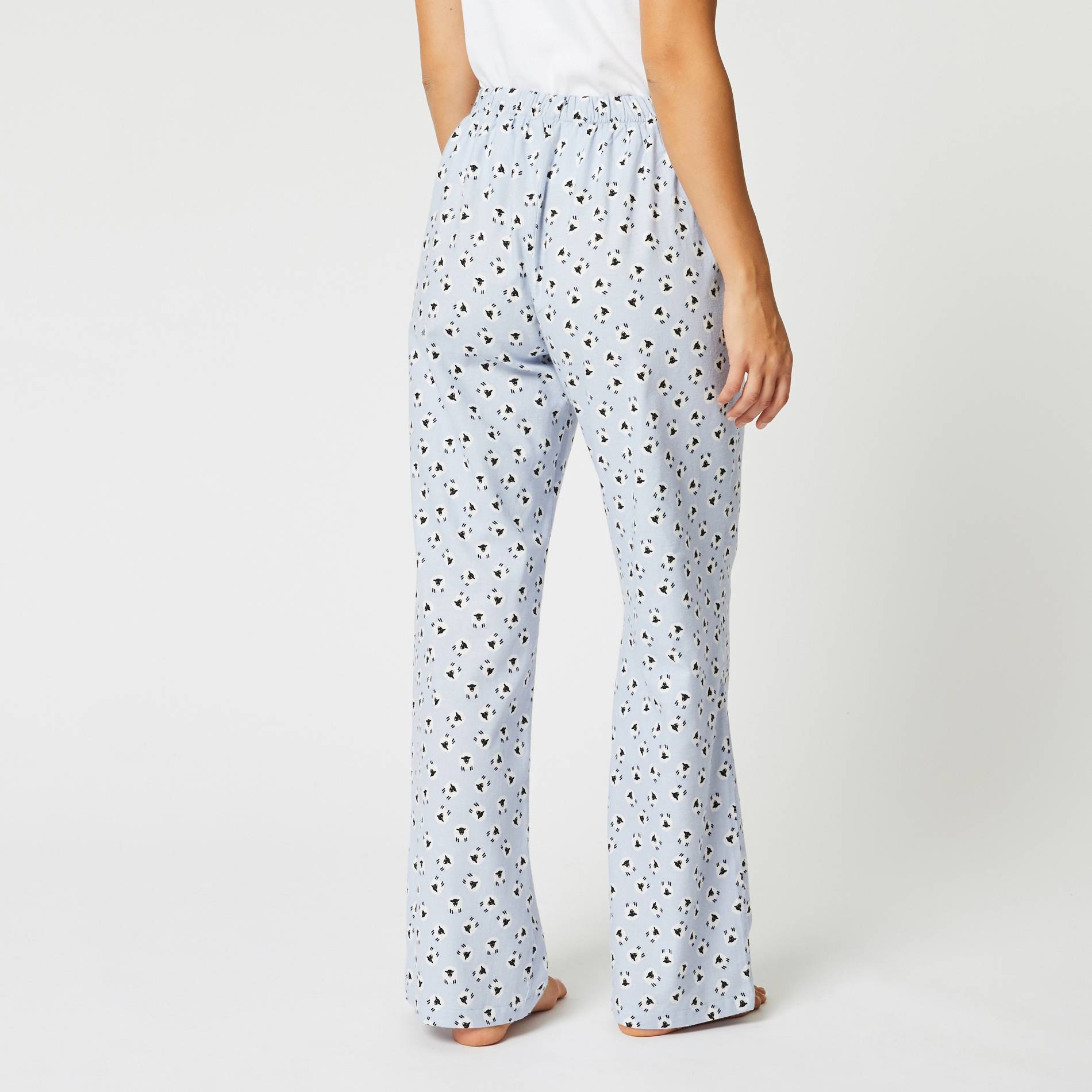 Pantalon imprime moutons, Bleu pâle, large image number 1.0