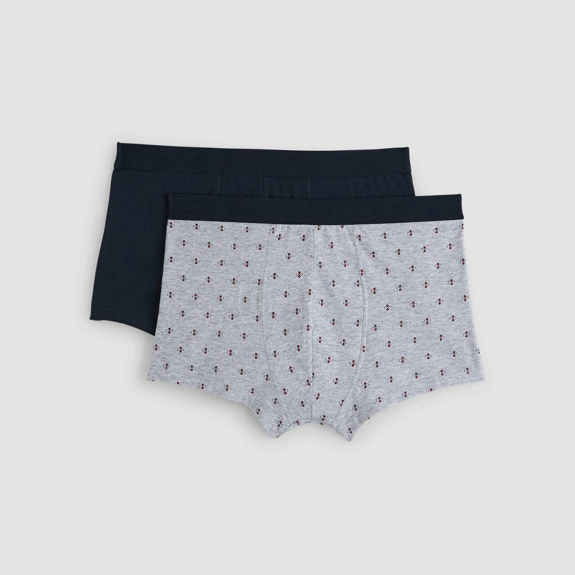 Lot de 2 boxers, Gris moyen, large image number 0.0