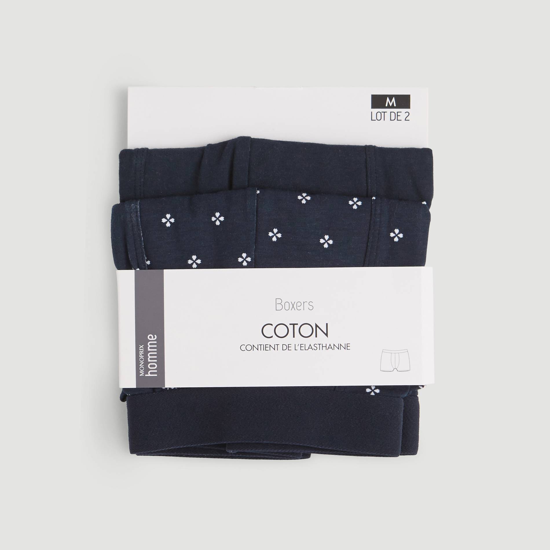 Lot de 2 boxers, Bleu marine, large image number 1