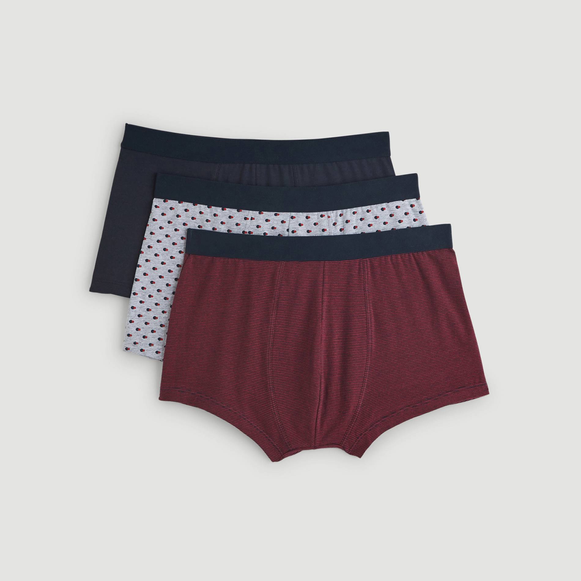 Lot de 3 boxers, Gris moyen, large image number 0.0