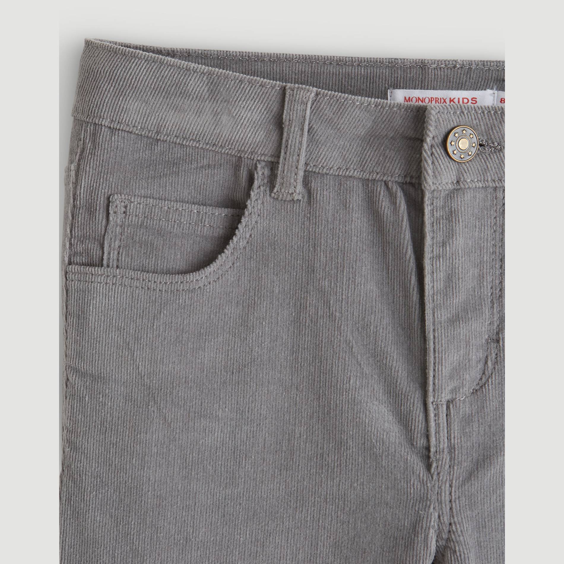 Pantalon velours, Gris foncé, large image number 2.0