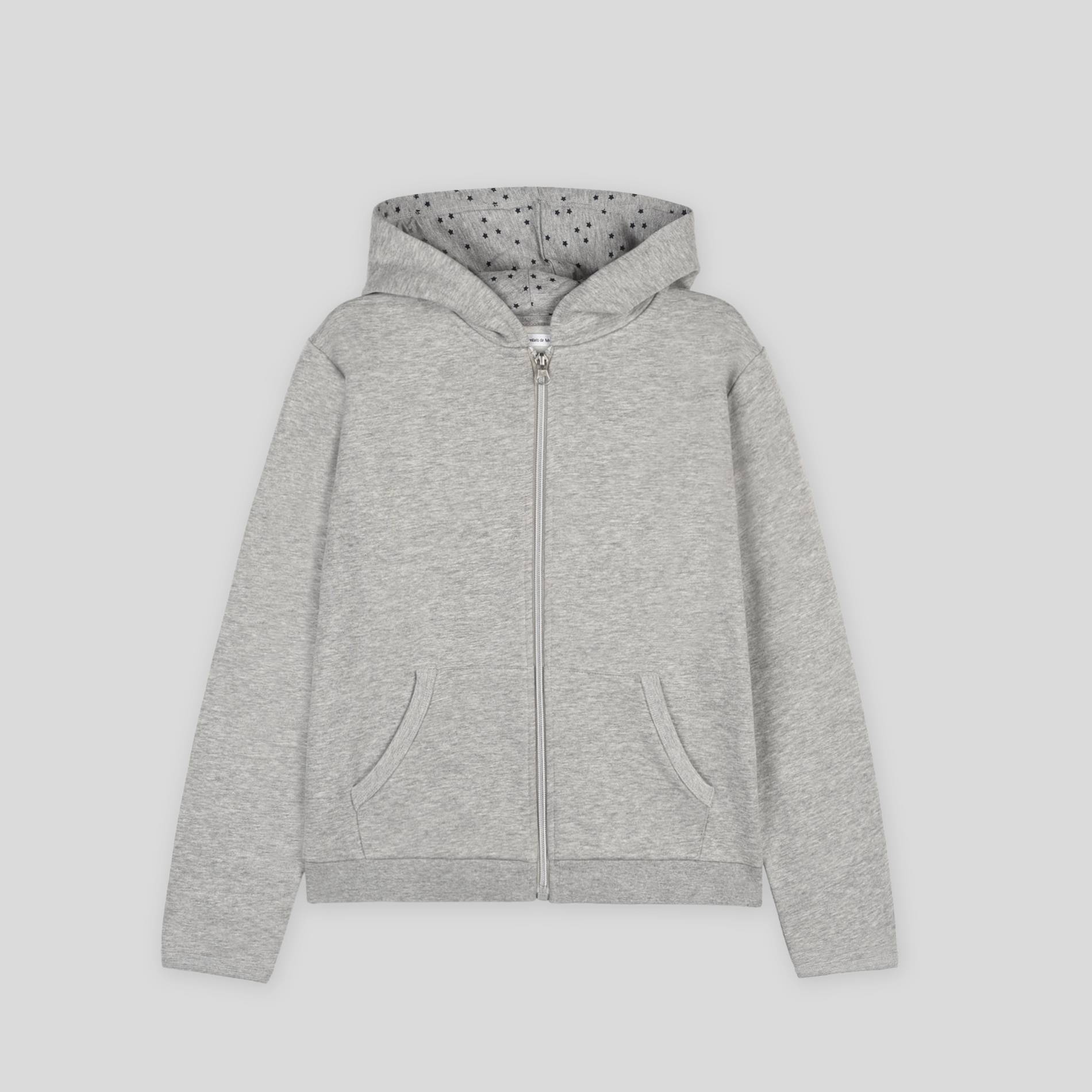 Sweat zippé jogging à capuche, Gris clair, large image number 0.0