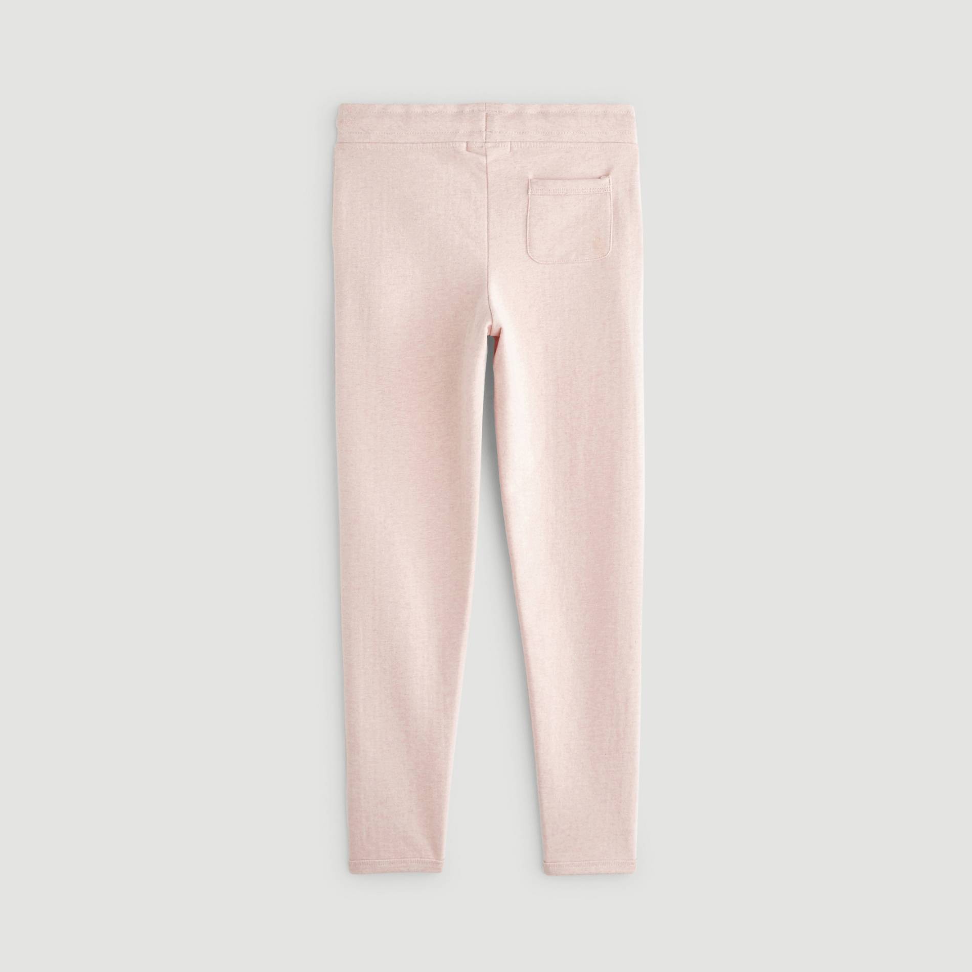 Pantalon jogging en coton BIO, Rose pâle, large image number 1.0