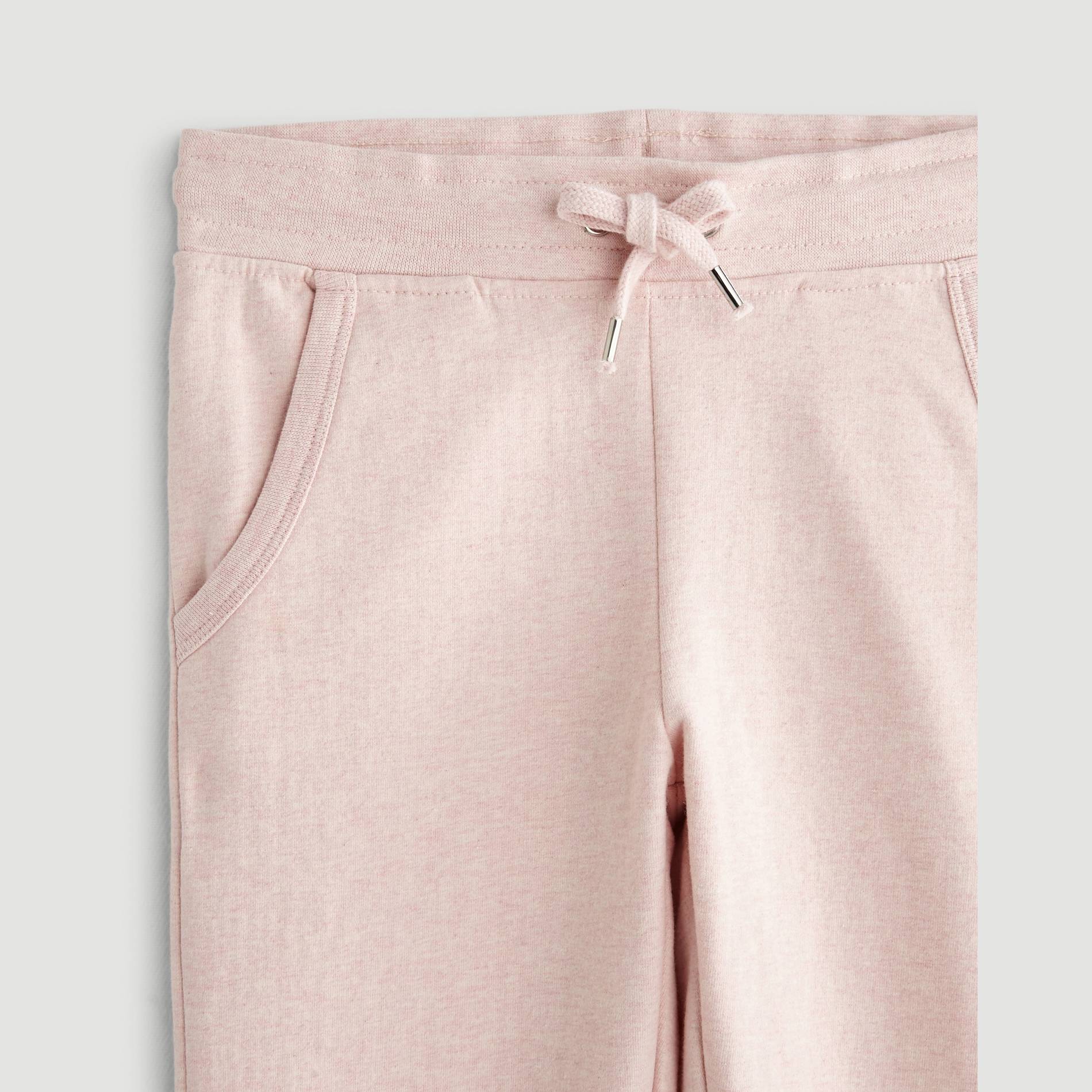 Pantalon jogging en coton BIO, Rose pâle, large image number 2.0