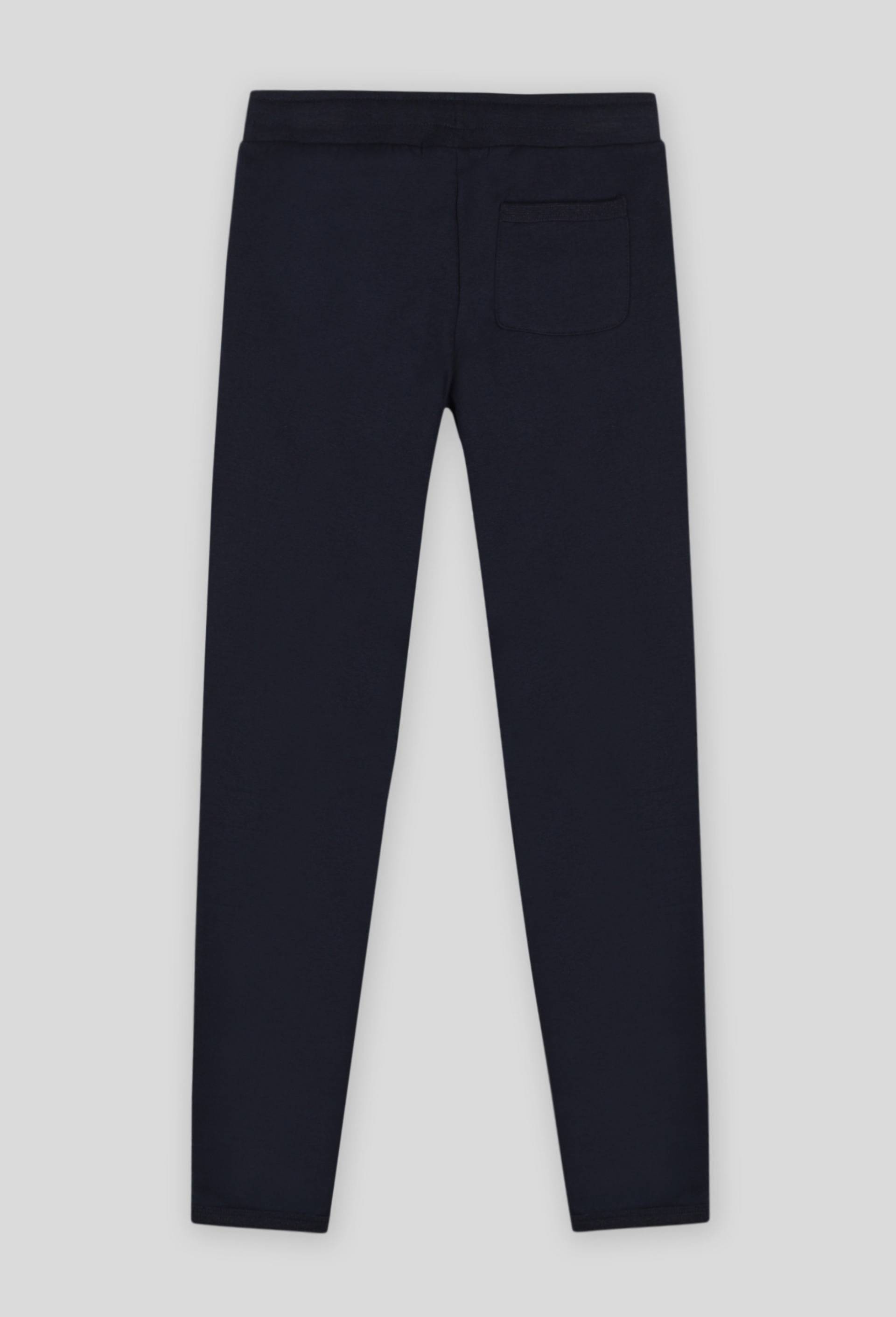 Pantalon jogging en coton BIO, Bleu foncé, large image number 1.0