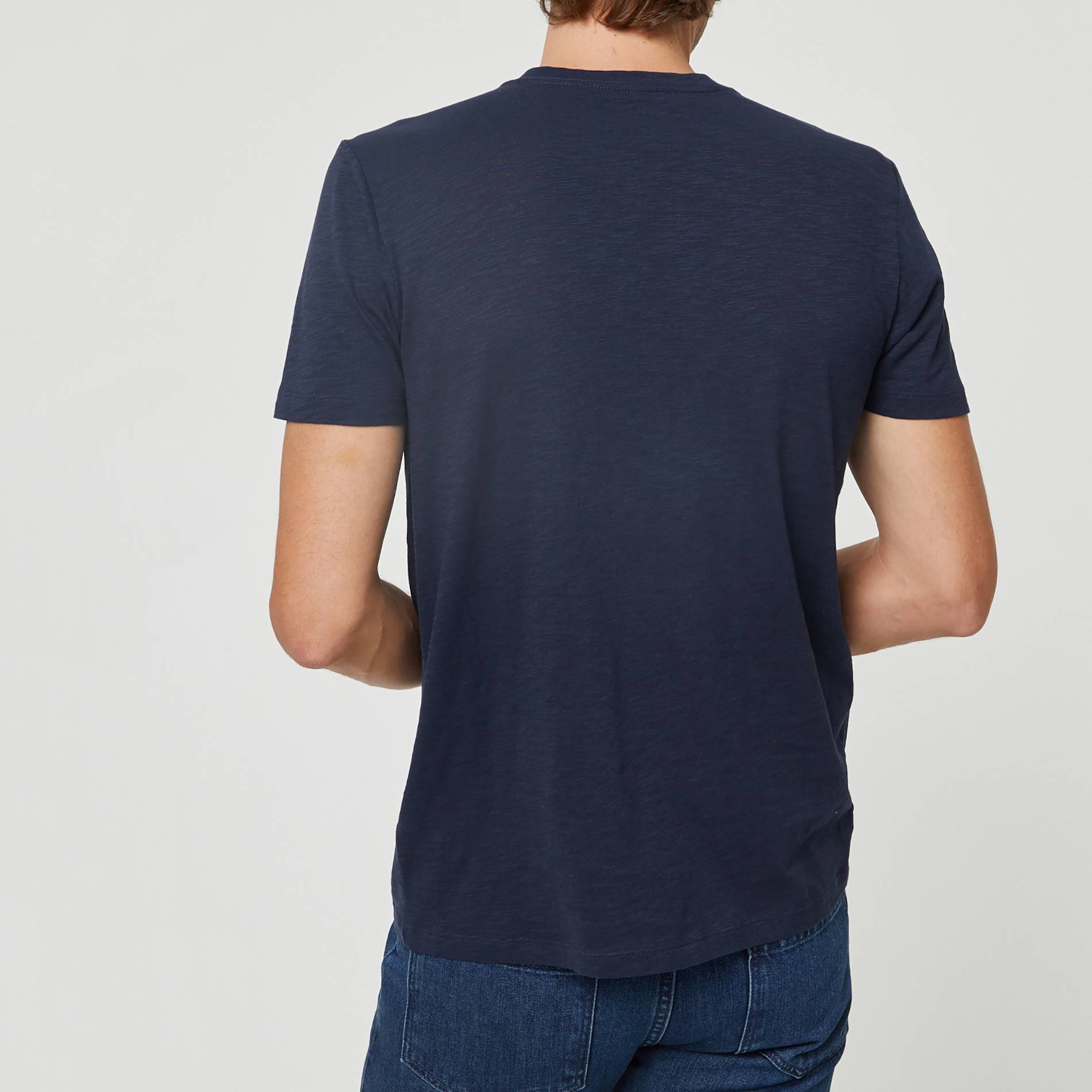 T-shirt manches courtes en coton BIO, Bleu marine, large image number 1