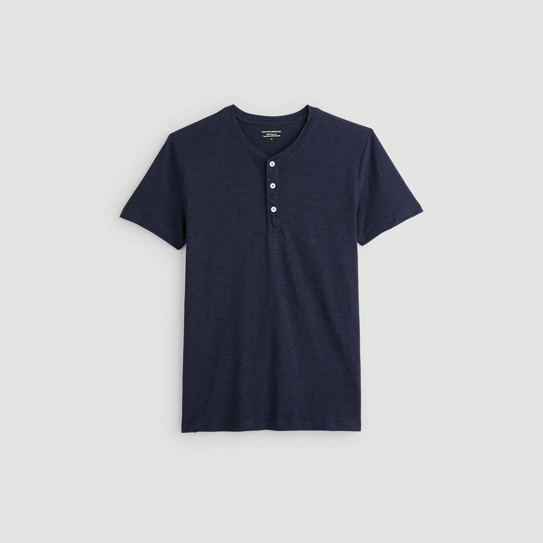 T-shirt manches courtes en coton BIO, Bleu marine, large image number 2
