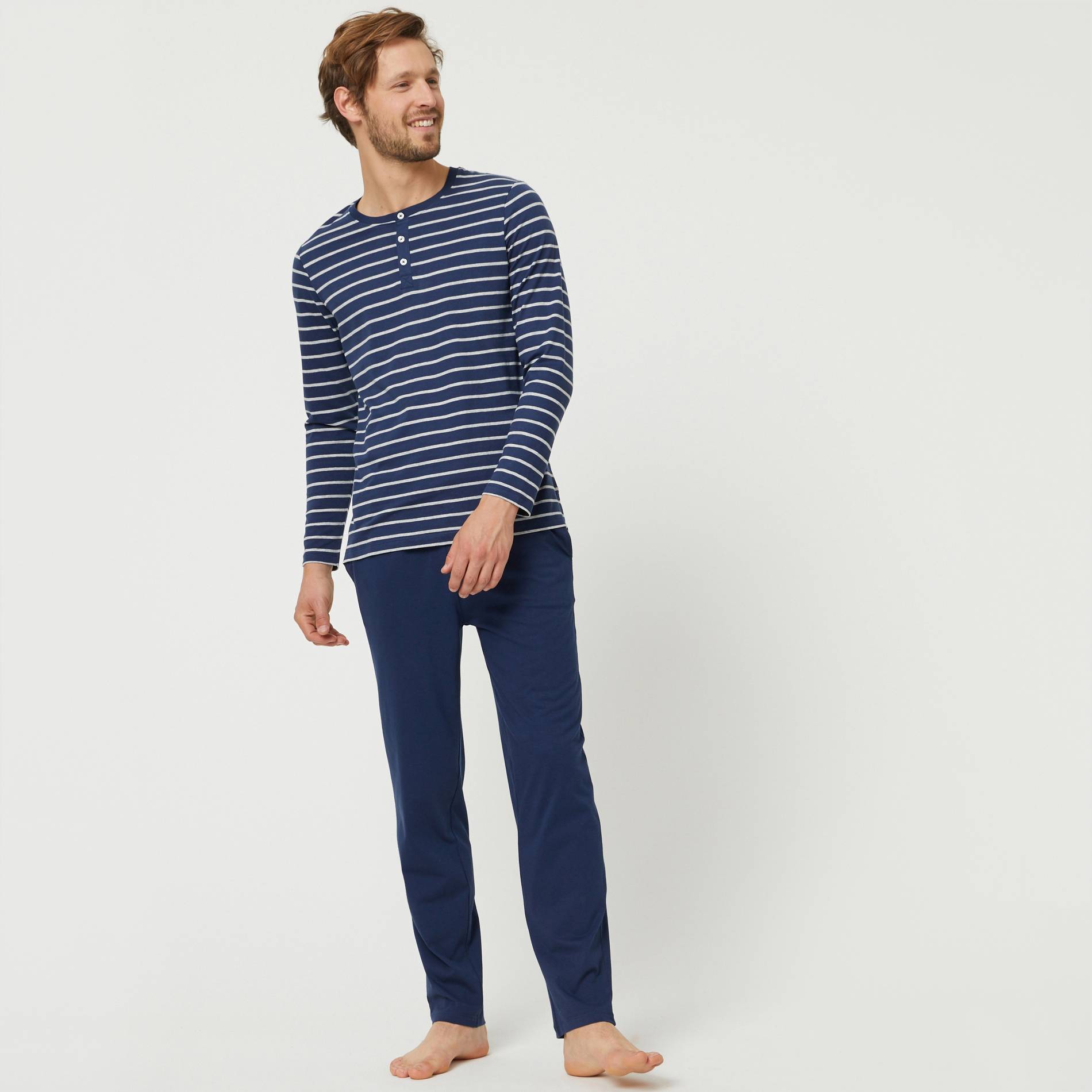 Ensemble pyjama long, Indigo, large image number 0
