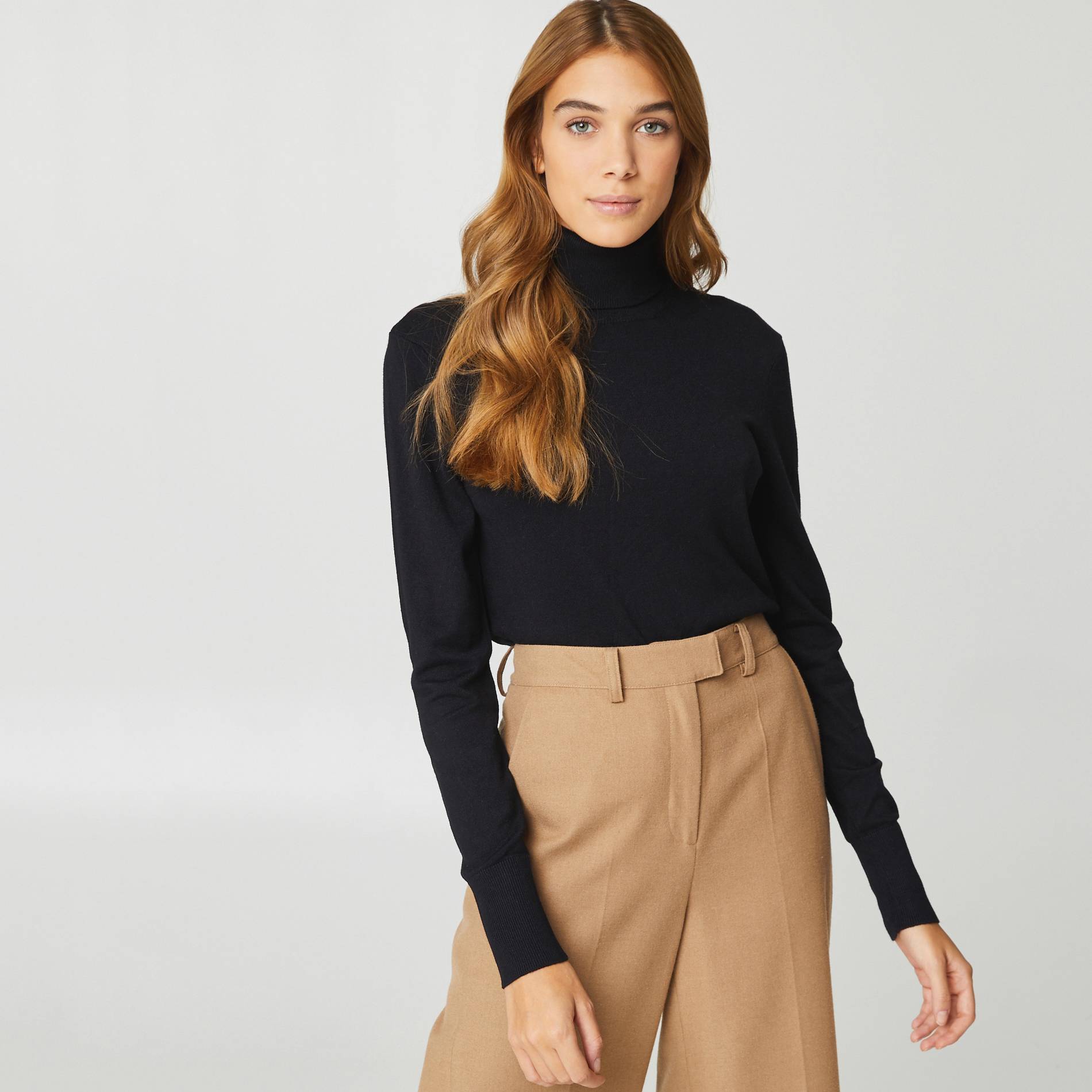 Pull en viscose, Noir, large image number 0