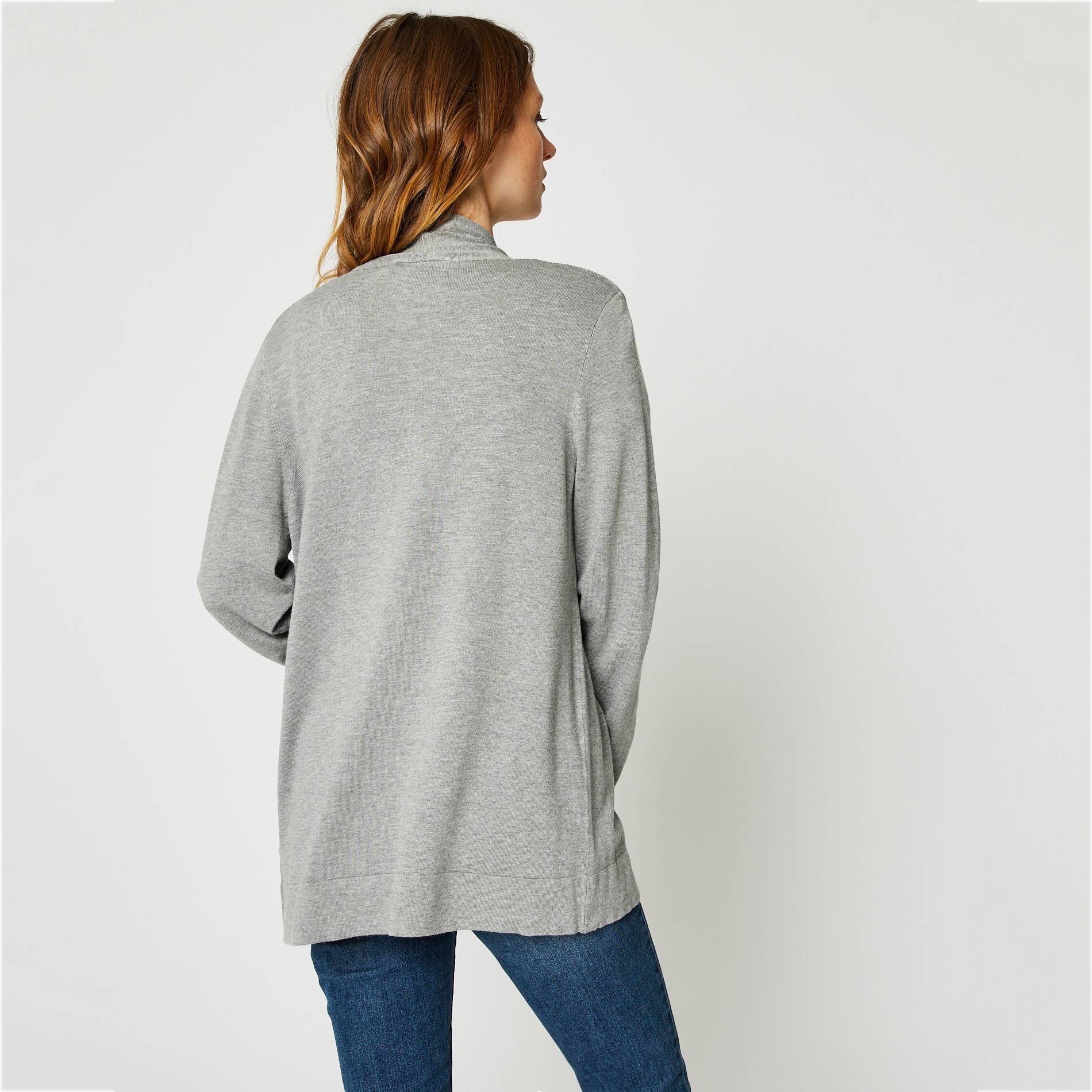 Gilet manches longues, Perle, large image number 1