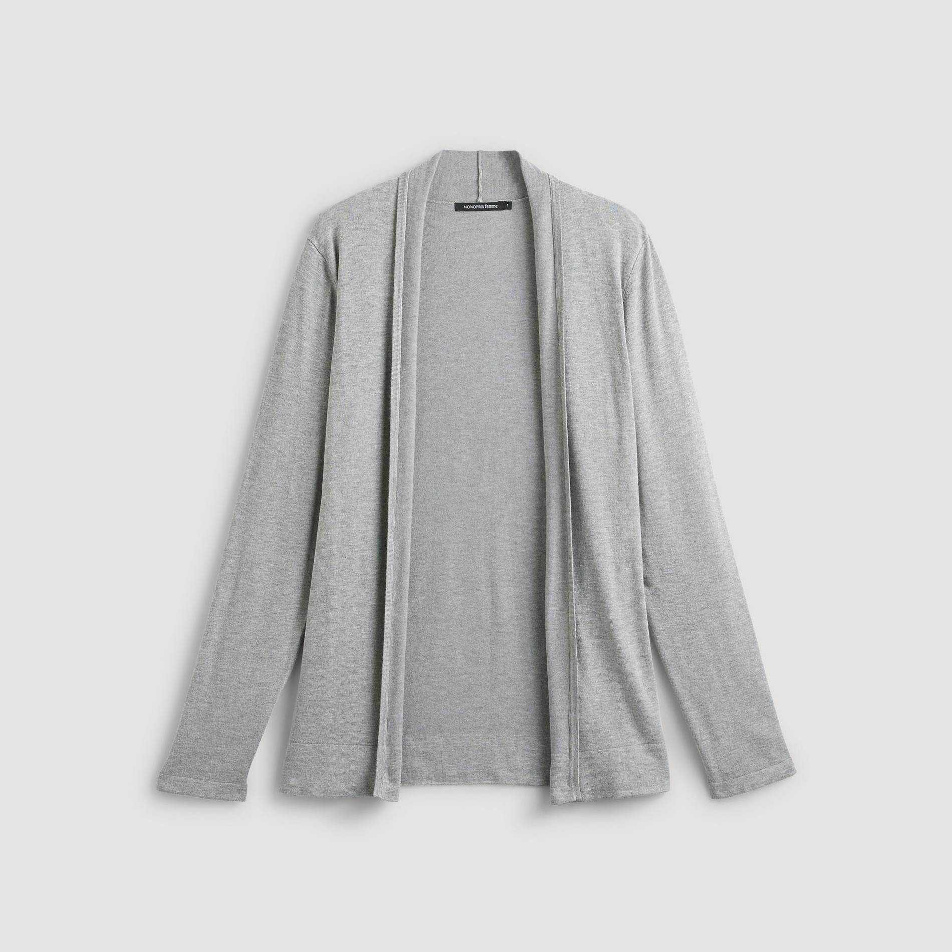 Gilet manches longues, Perle, large image number 2