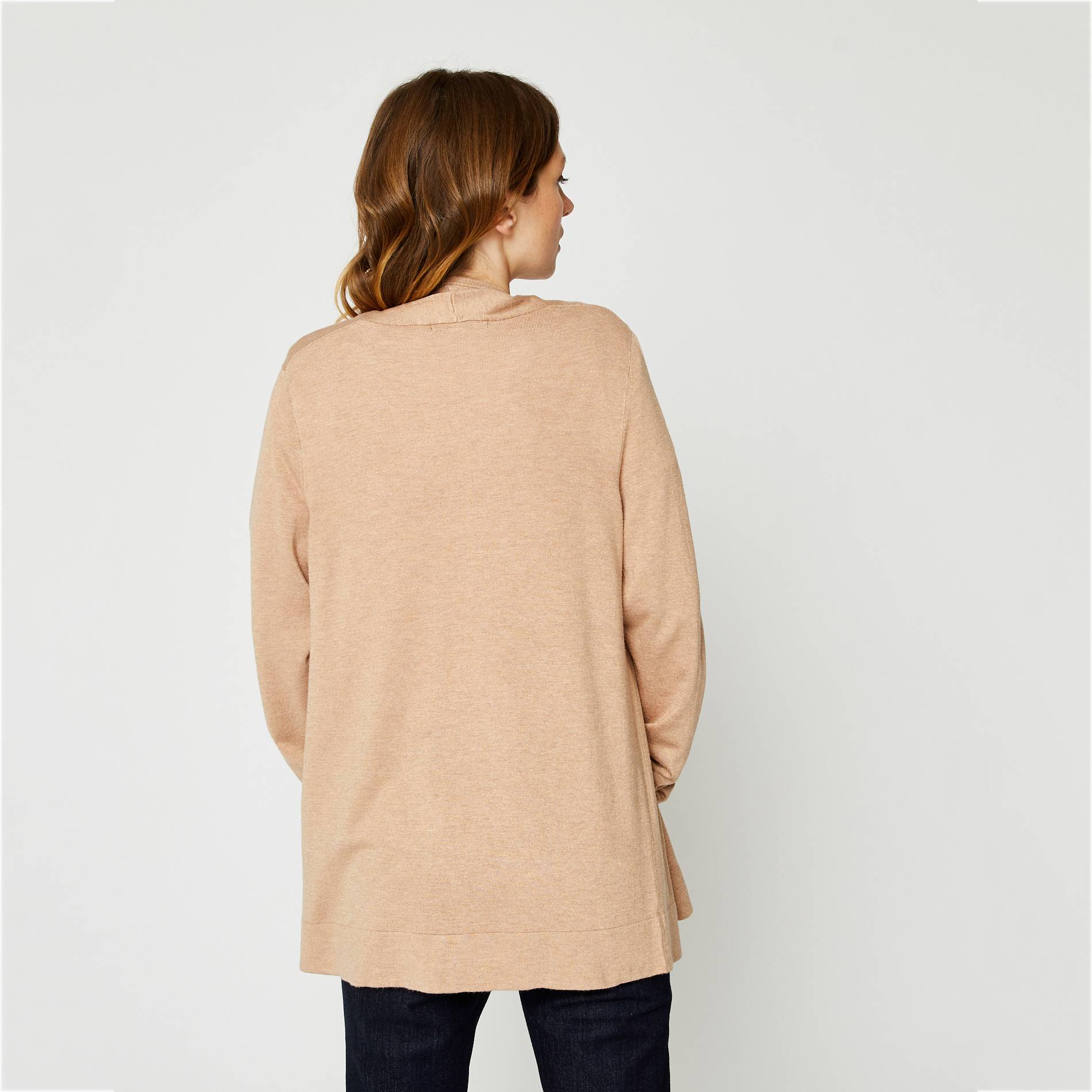 Gilet manches longues, Brun clair, large image number 1.0