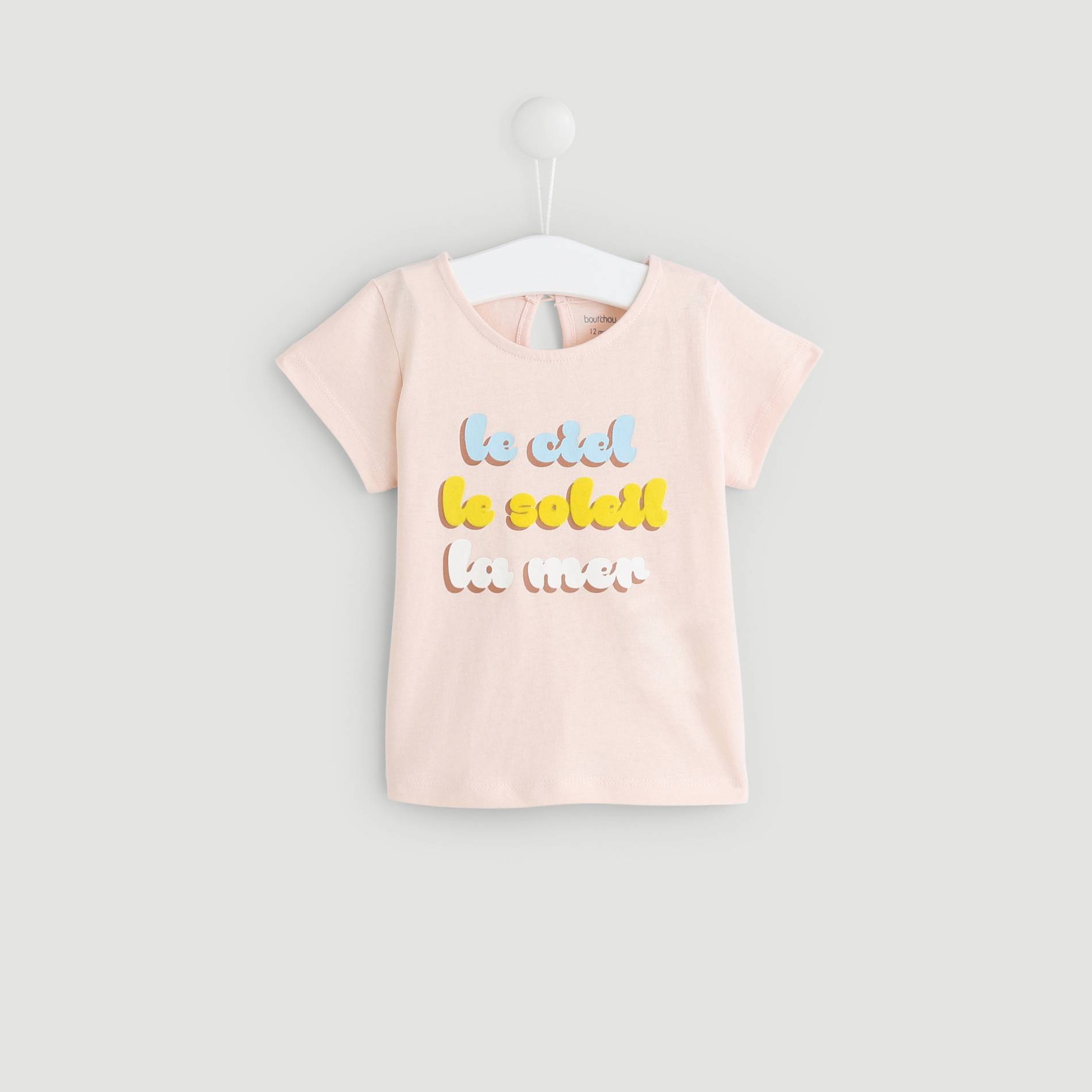T-shirt manches courtes, Rose pâle, large image number 0
