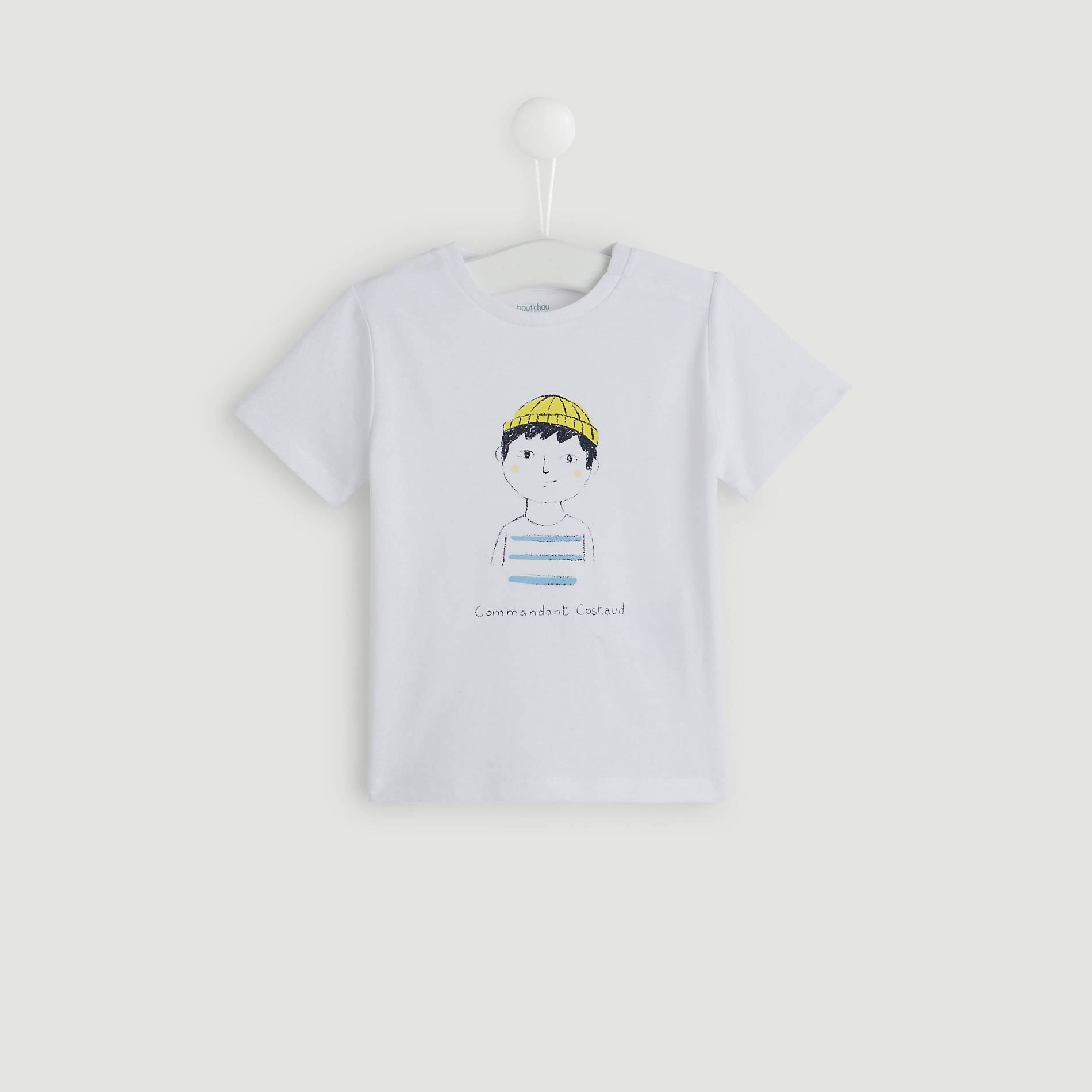 T-shirt manches courtes imprime, Blanc, large image number 0.0
