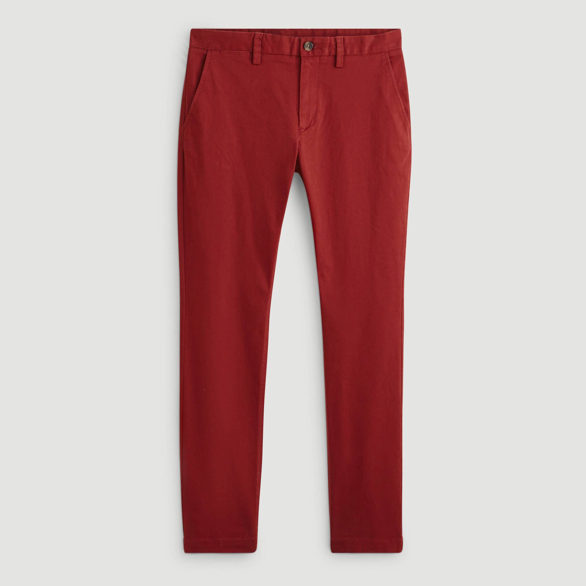 Pantalon chino straight en coton BIO, Quetsche, large image number 2