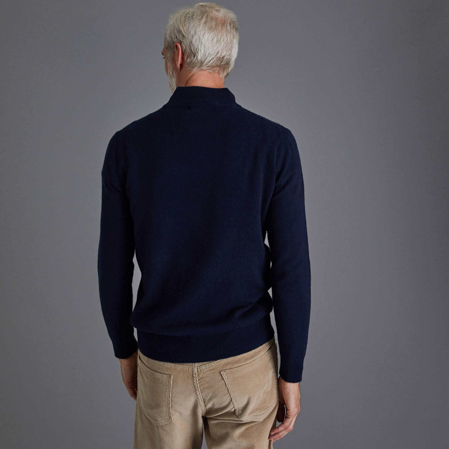Pull laine et cachemire, Bleu marine, large image number 1.0