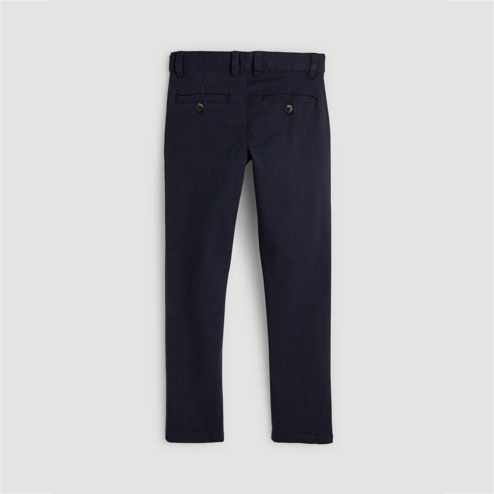 Pantalon twill coupe slim, Bleu marine, large image number 1.0