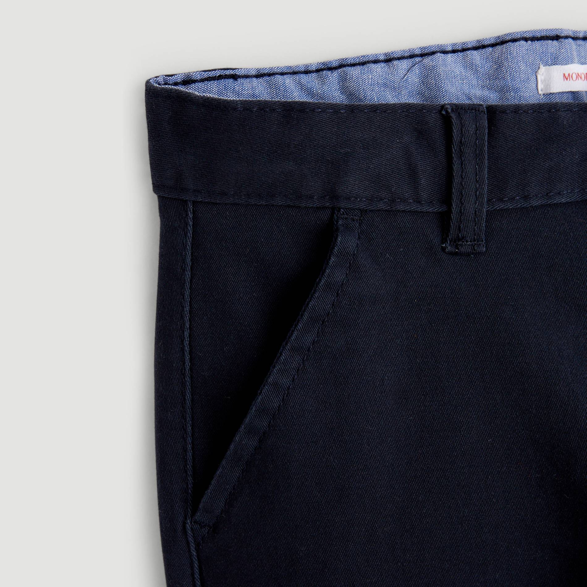 Pantalon twill coupe slim, Bleu marine, large image number 2
