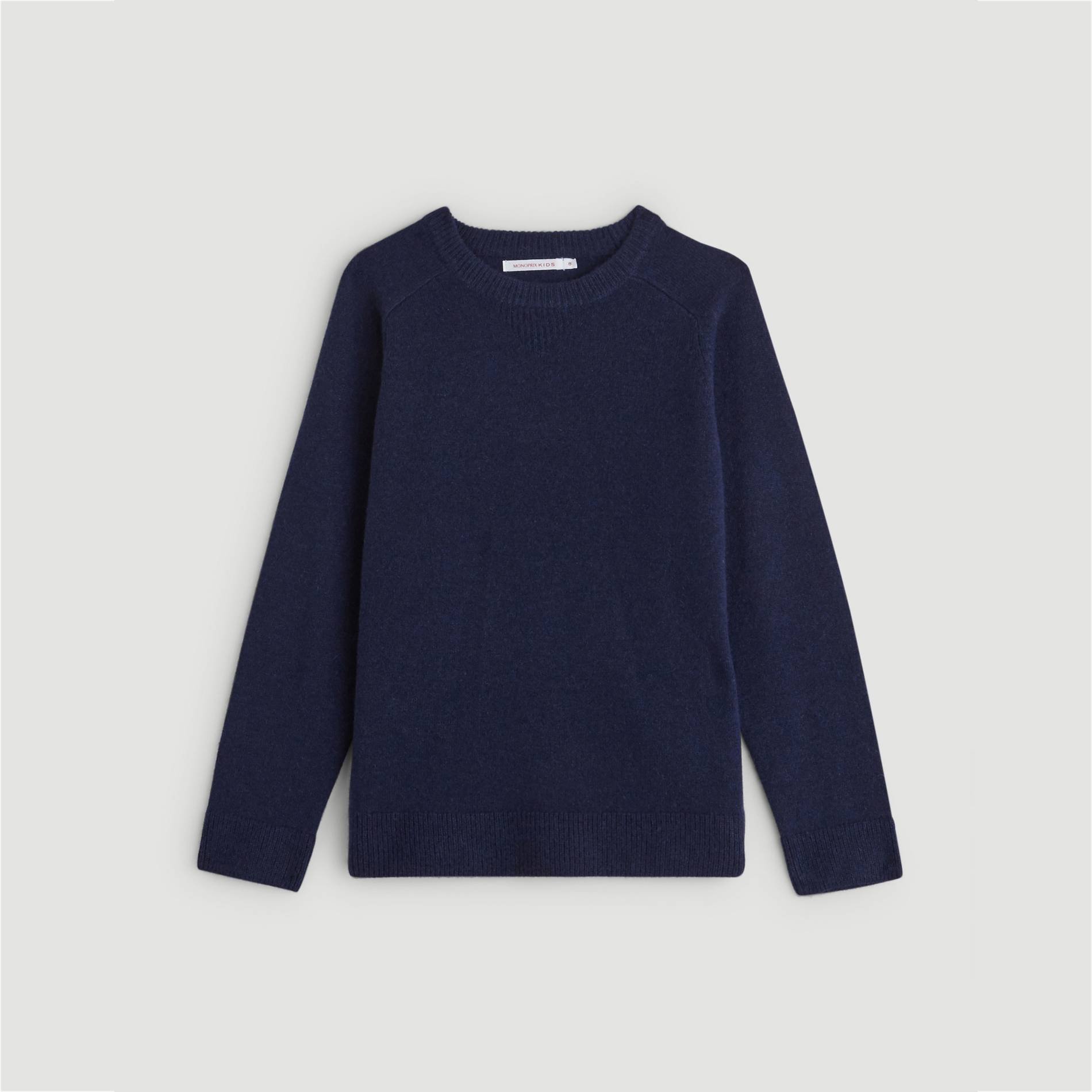 Pull col rond en cachemire, Bleu marine, large image number 0.0