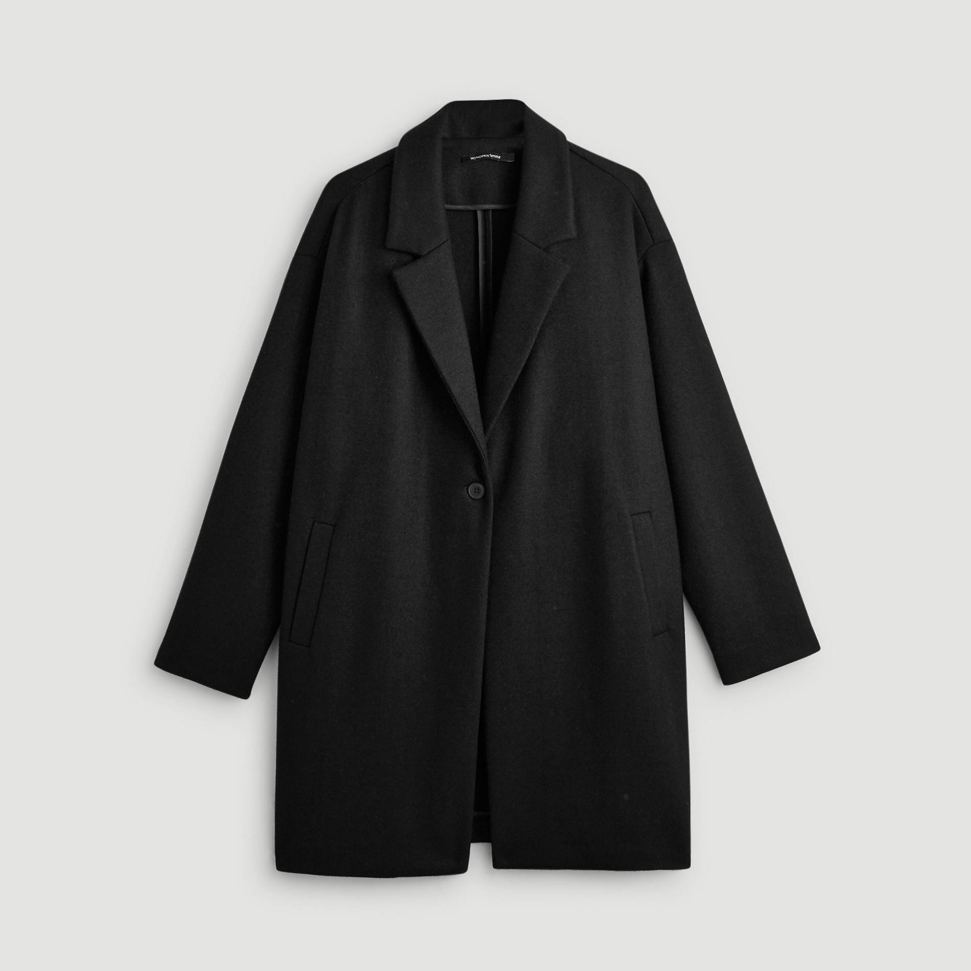 Manteau en maille, Noir, large image number 2.0
