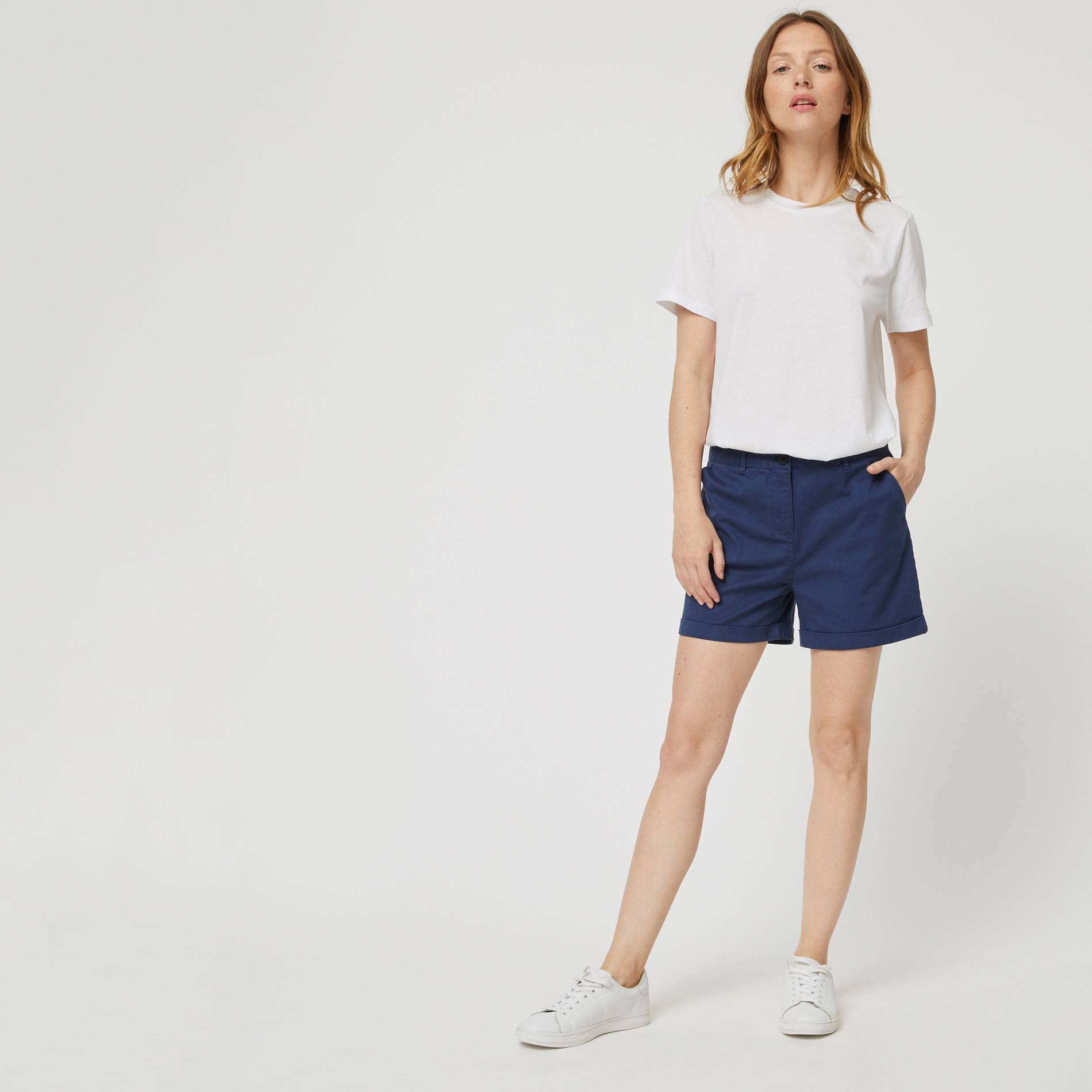 Short uni a revers, Indigo, large image number 0.0