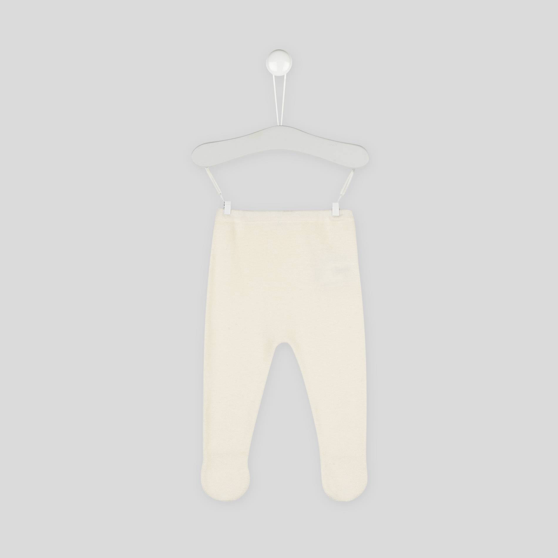 Pantalon tricot contenant du coton BIO certifié Oeko-Tex, Ecru, large image number 0