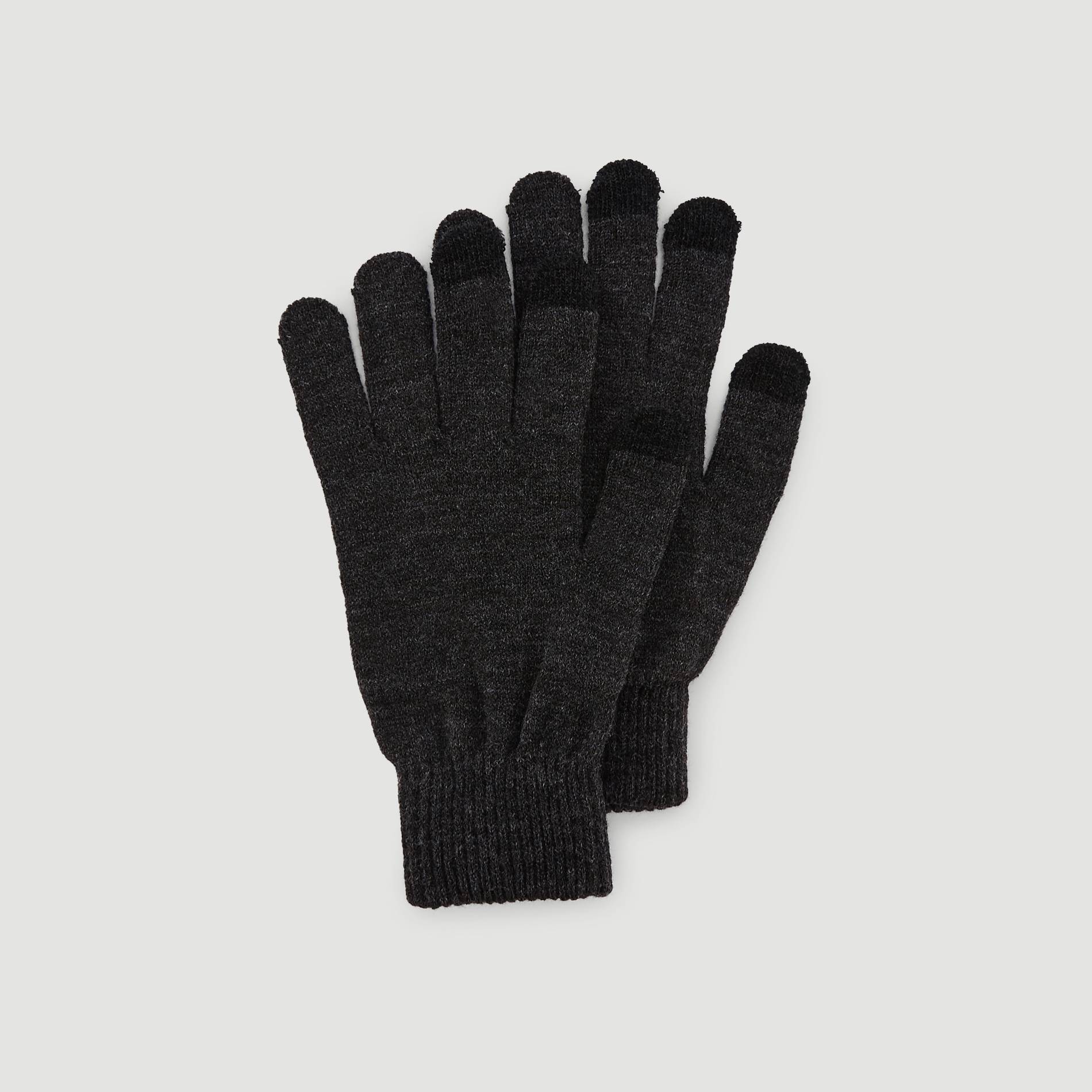 Gants tactiles, Gris moyen, large image number 0