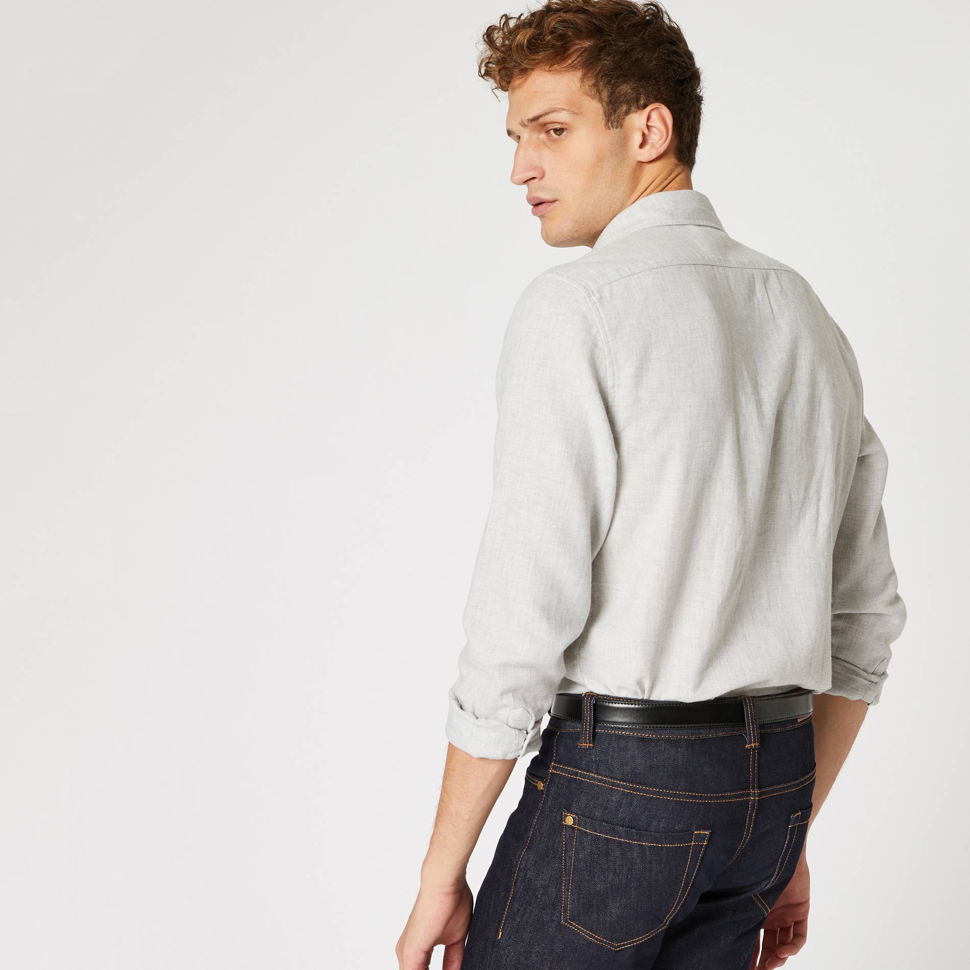 Chemise coupe regular, Gris moyen, large image number 1