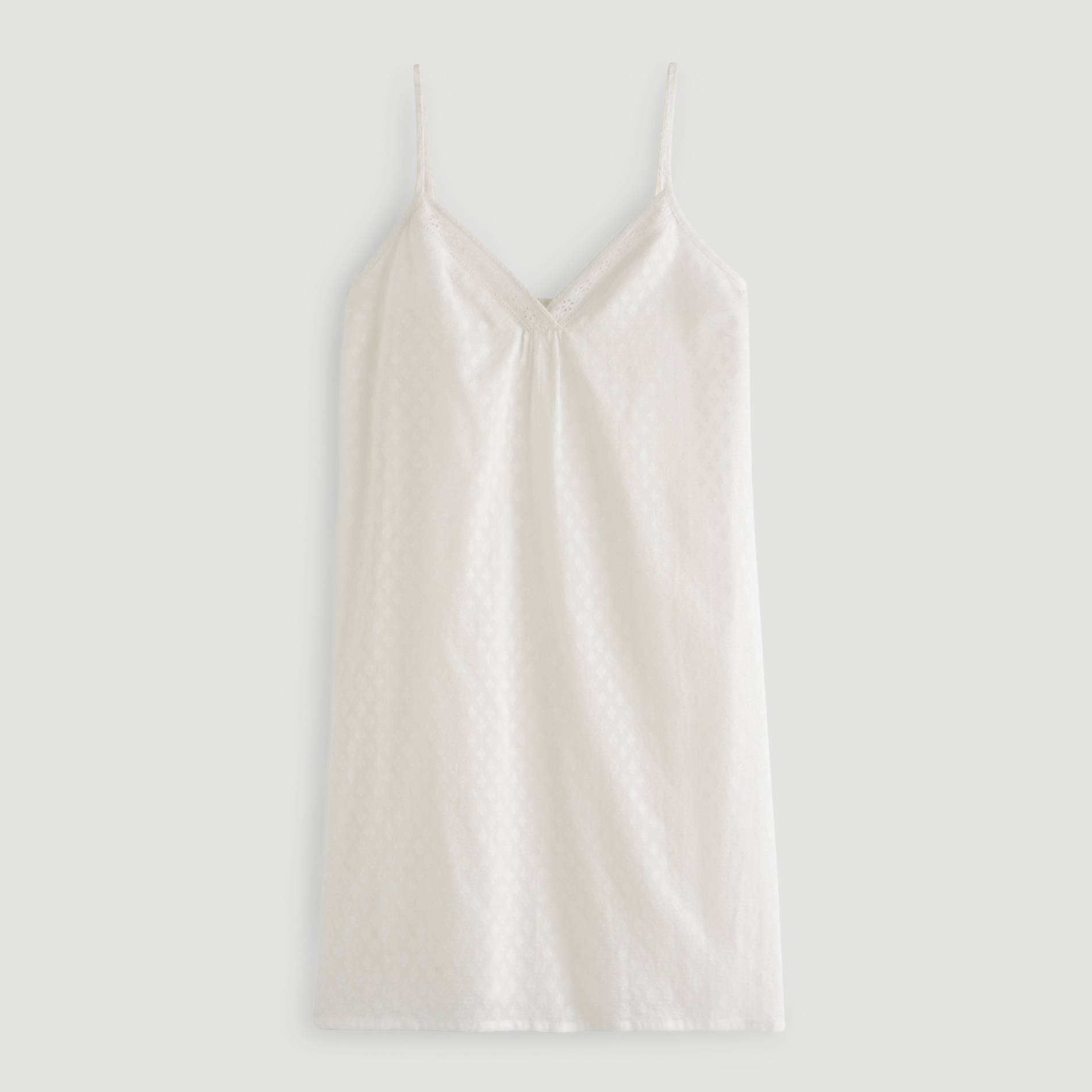Chemise de nuit en plumetis imprimee, Ecru, large image number 2