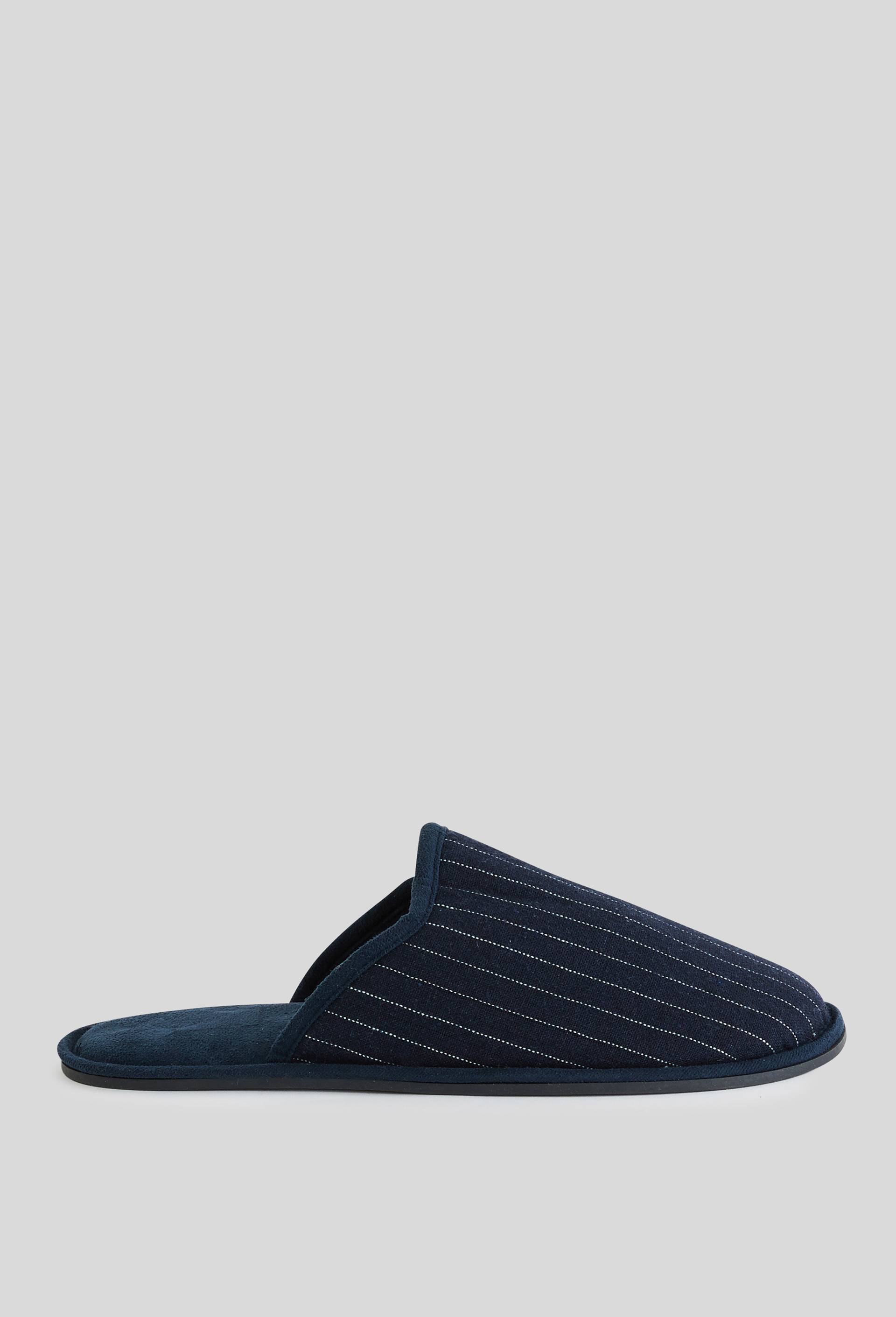Mules ray&eacute;es, Bleu fonc&eacute;, large image number 1