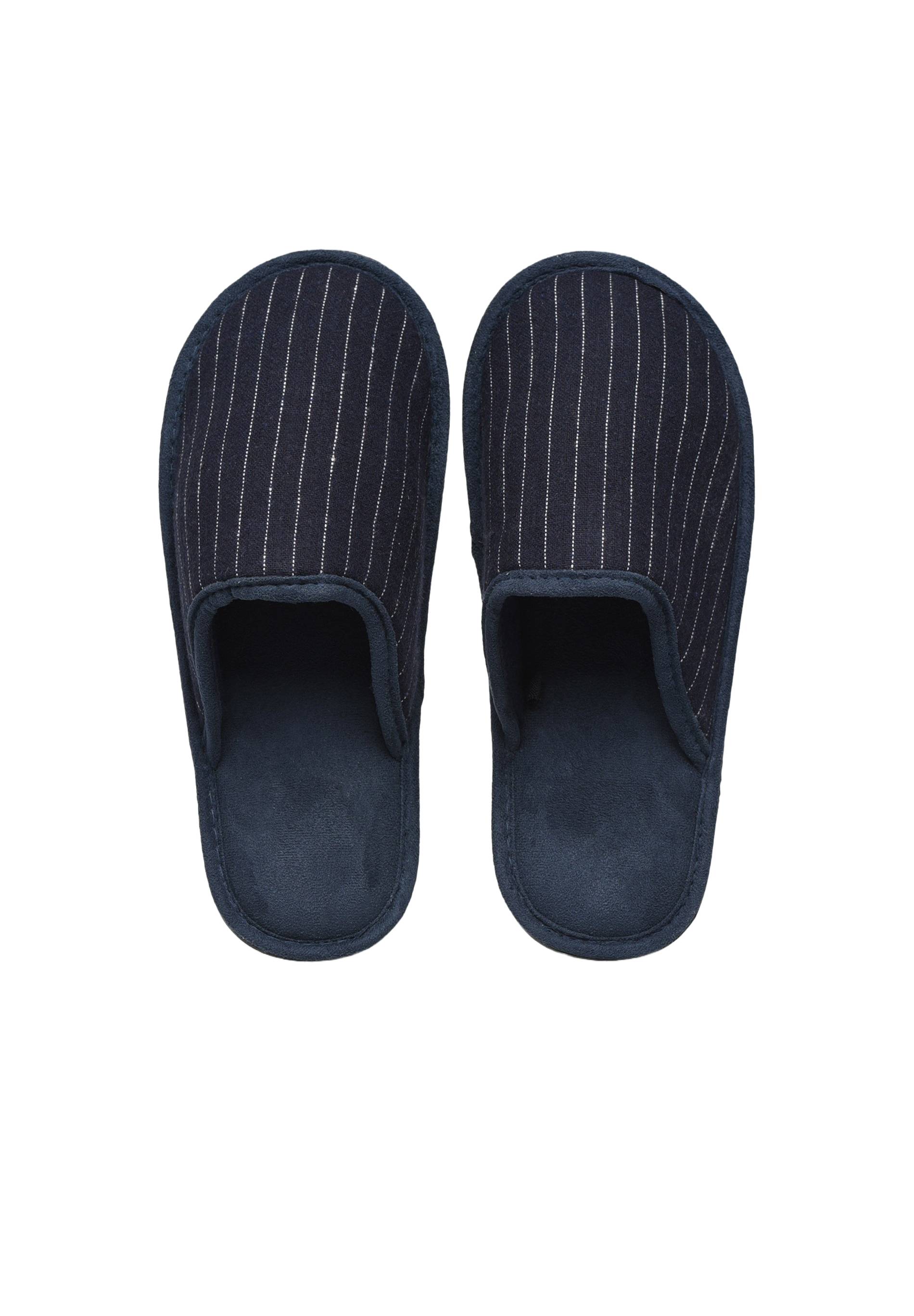 Mules ray&eacute;es, Bleu fonc&eacute;, large image number 3