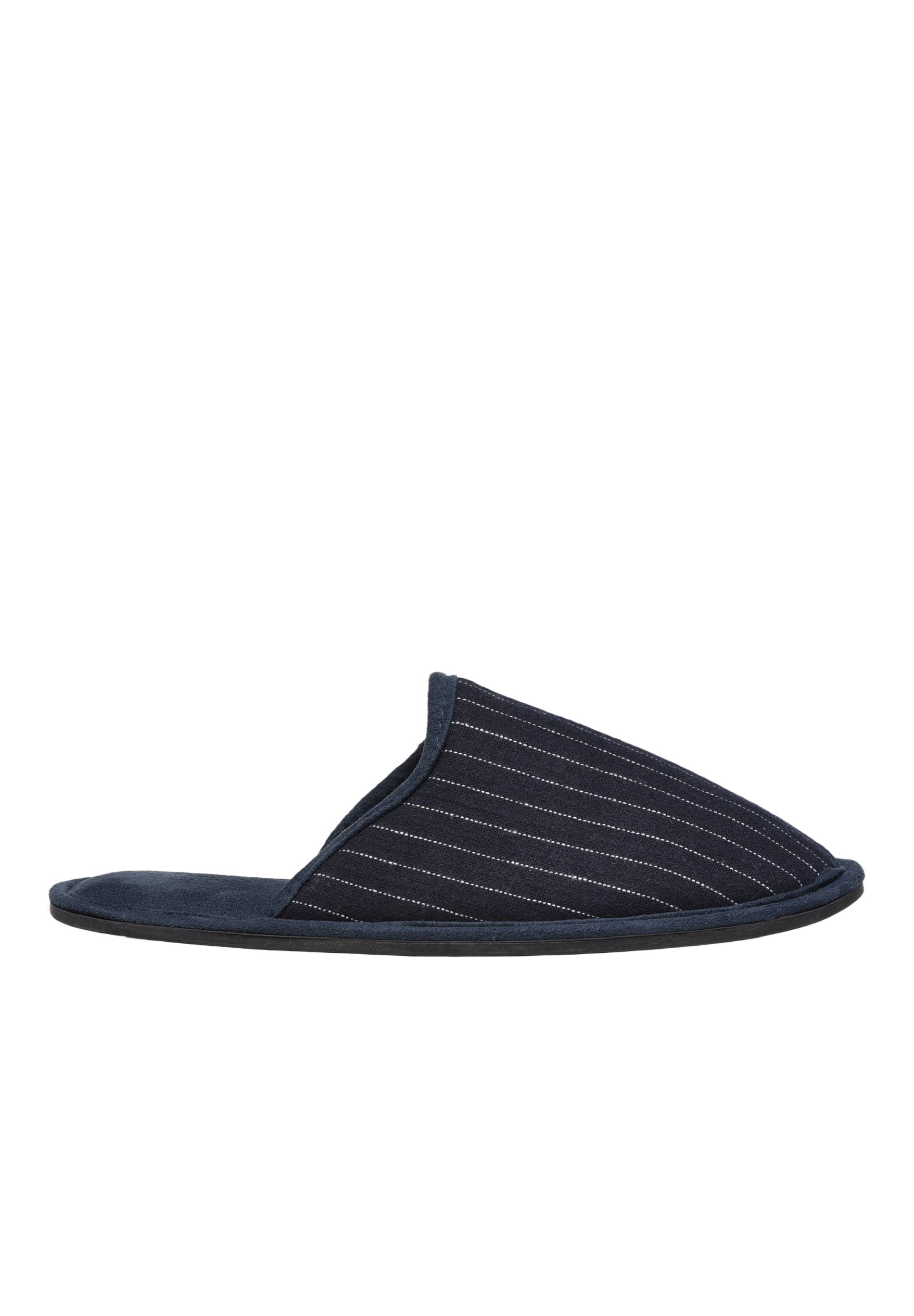 Mules ray&eacute;es, Bleu fonc&eacute;, large image number 4