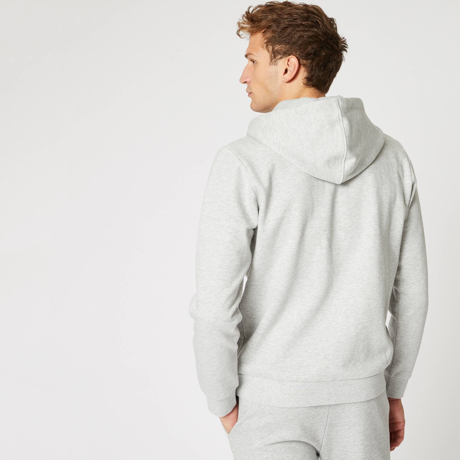 Sweat zippe, Gris moyen, large image number 1