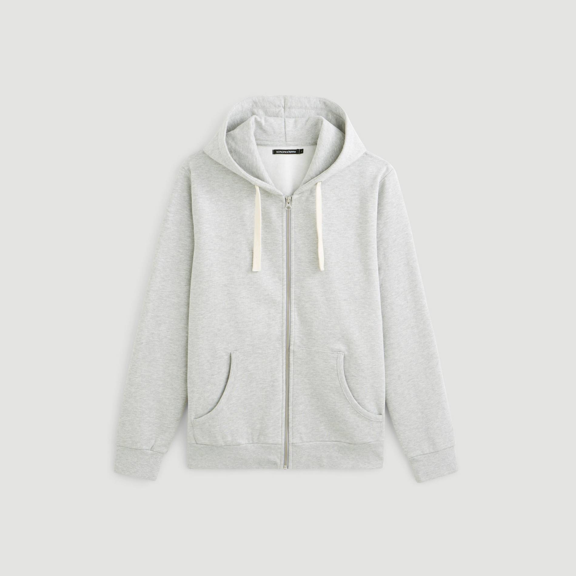 Sweat zippe, Gris moyen, large image number 2.0