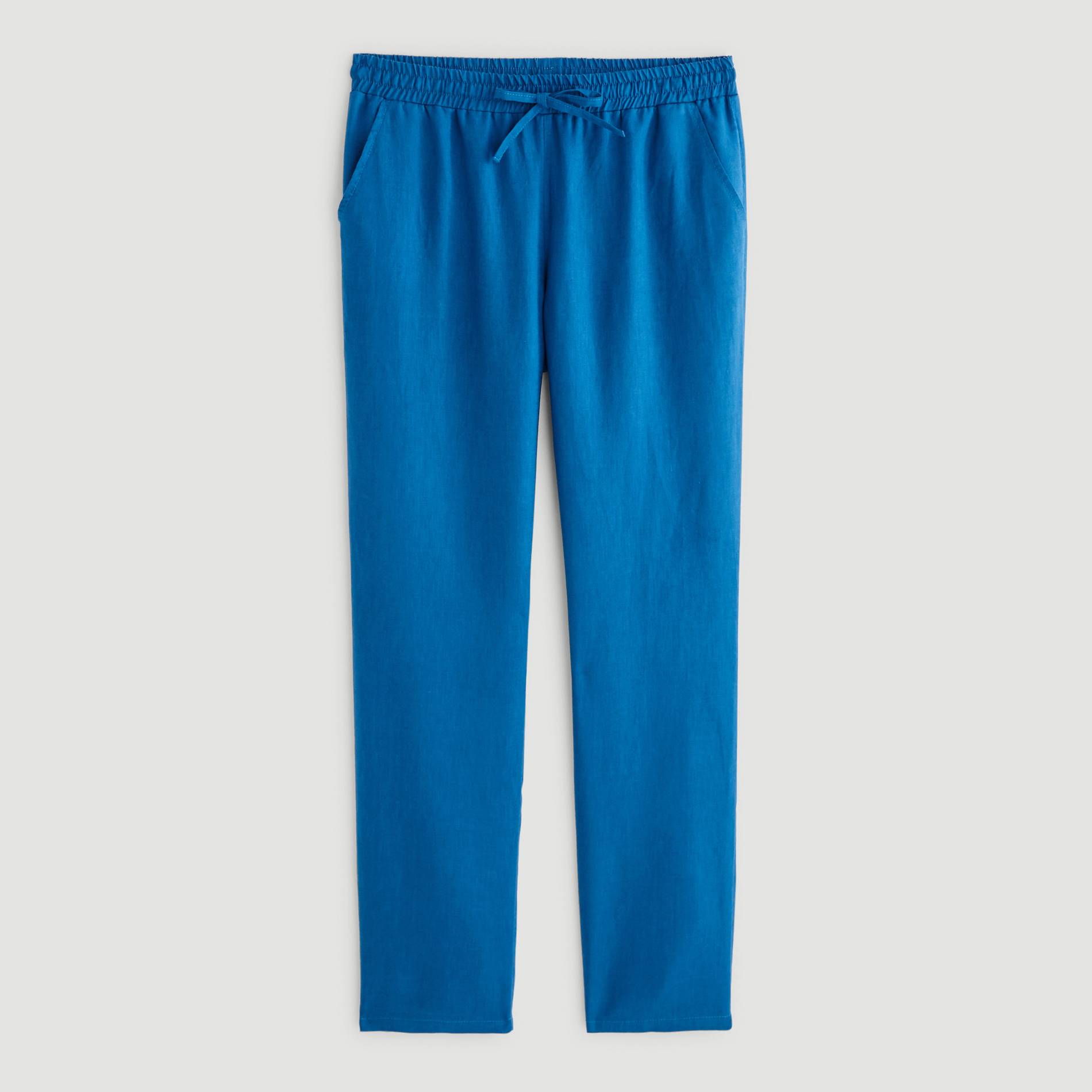 Jogging en lin, Bleu, large image number 2.0