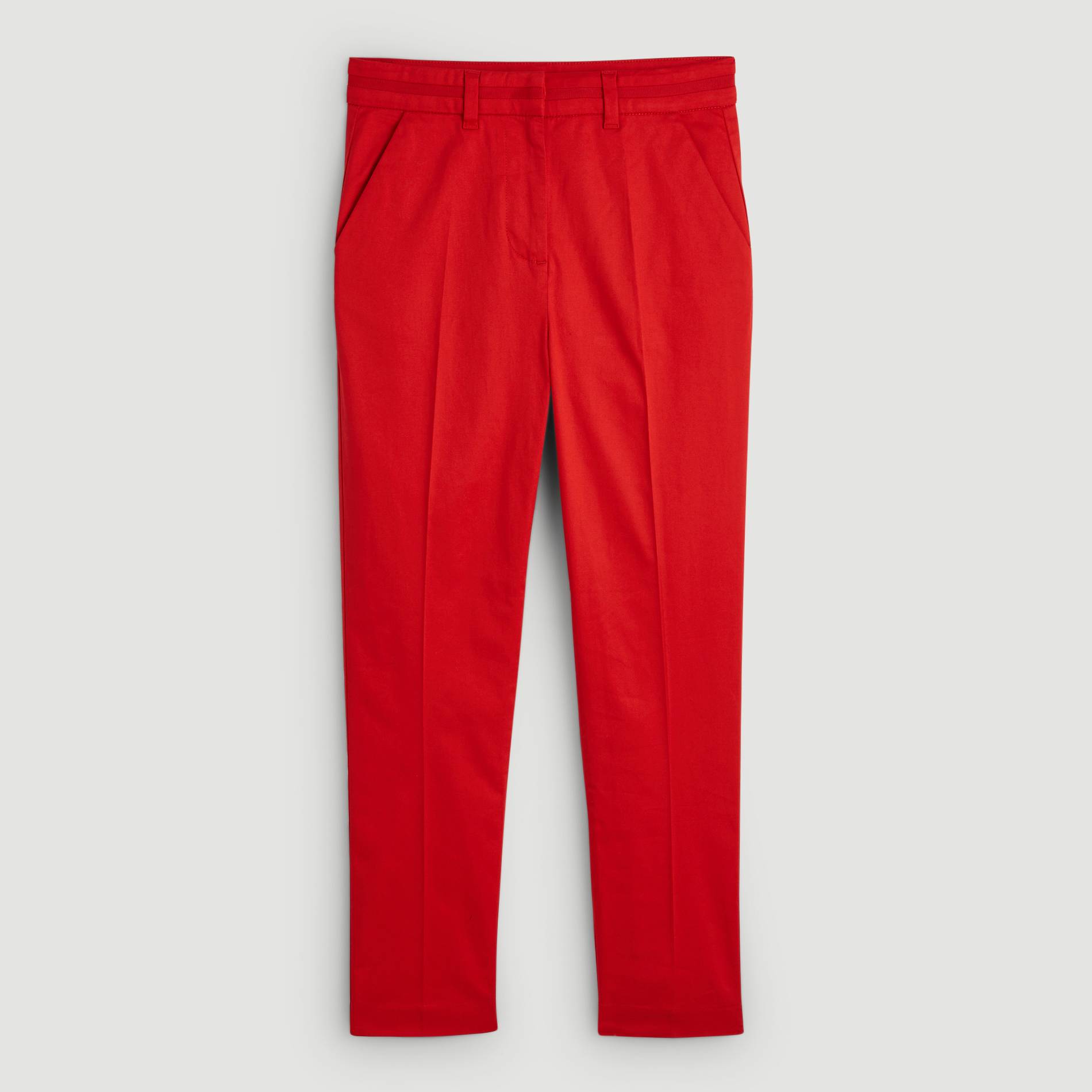 Pantalon stretch en coton, Rouge, large image number 2