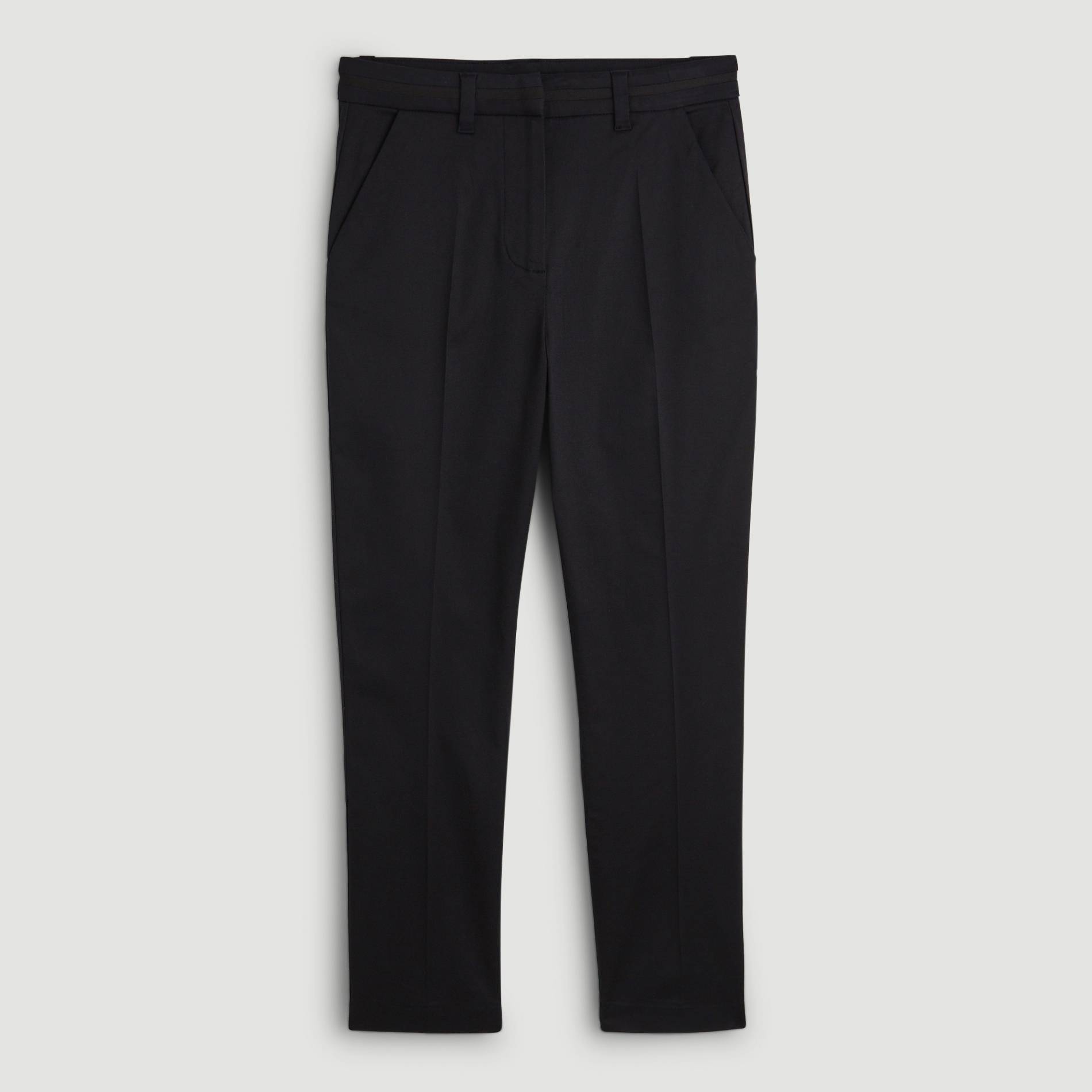 Pantalon stretch en coton, Noir, large image number 2