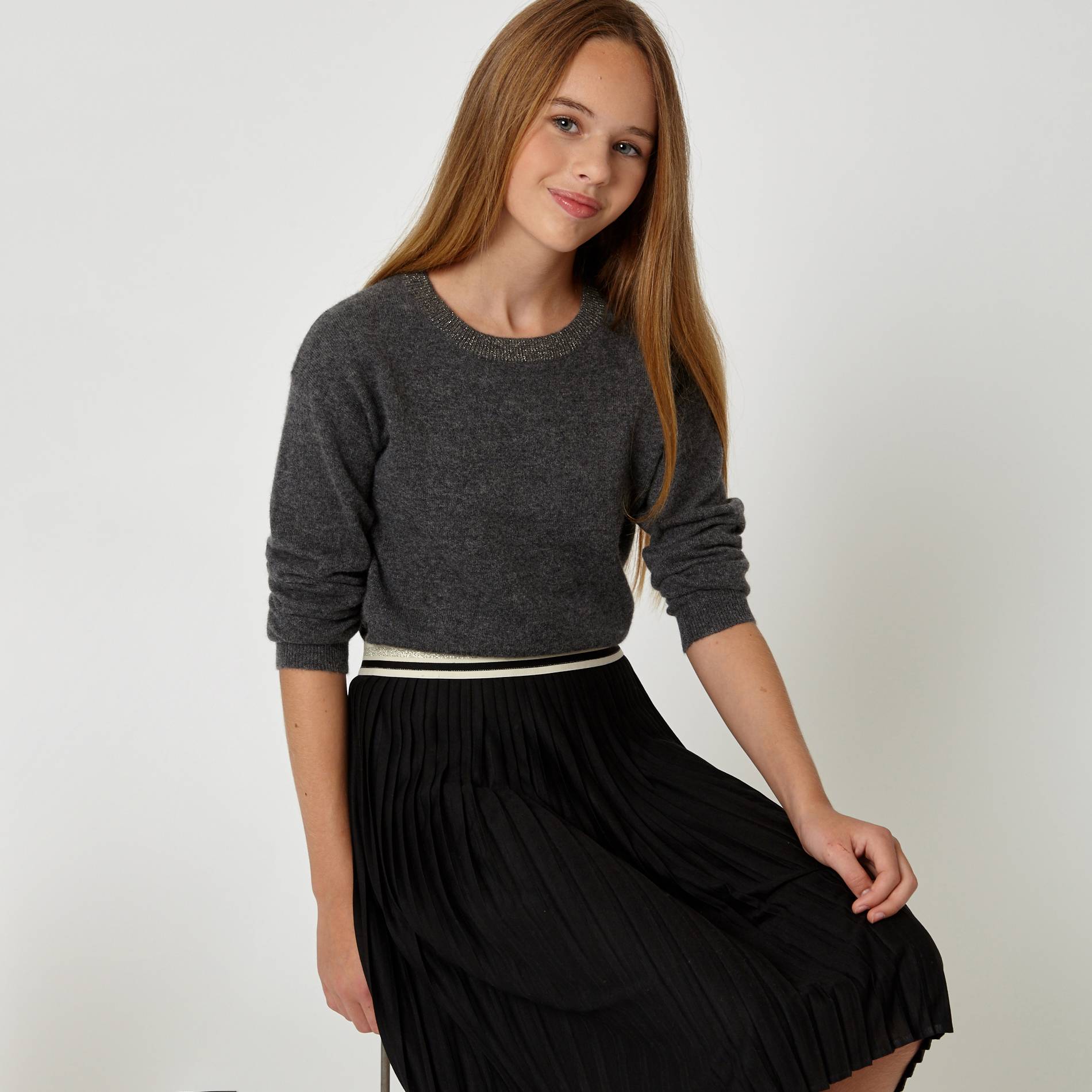Pull en cachemire, Gris foncé, large image number 0.0