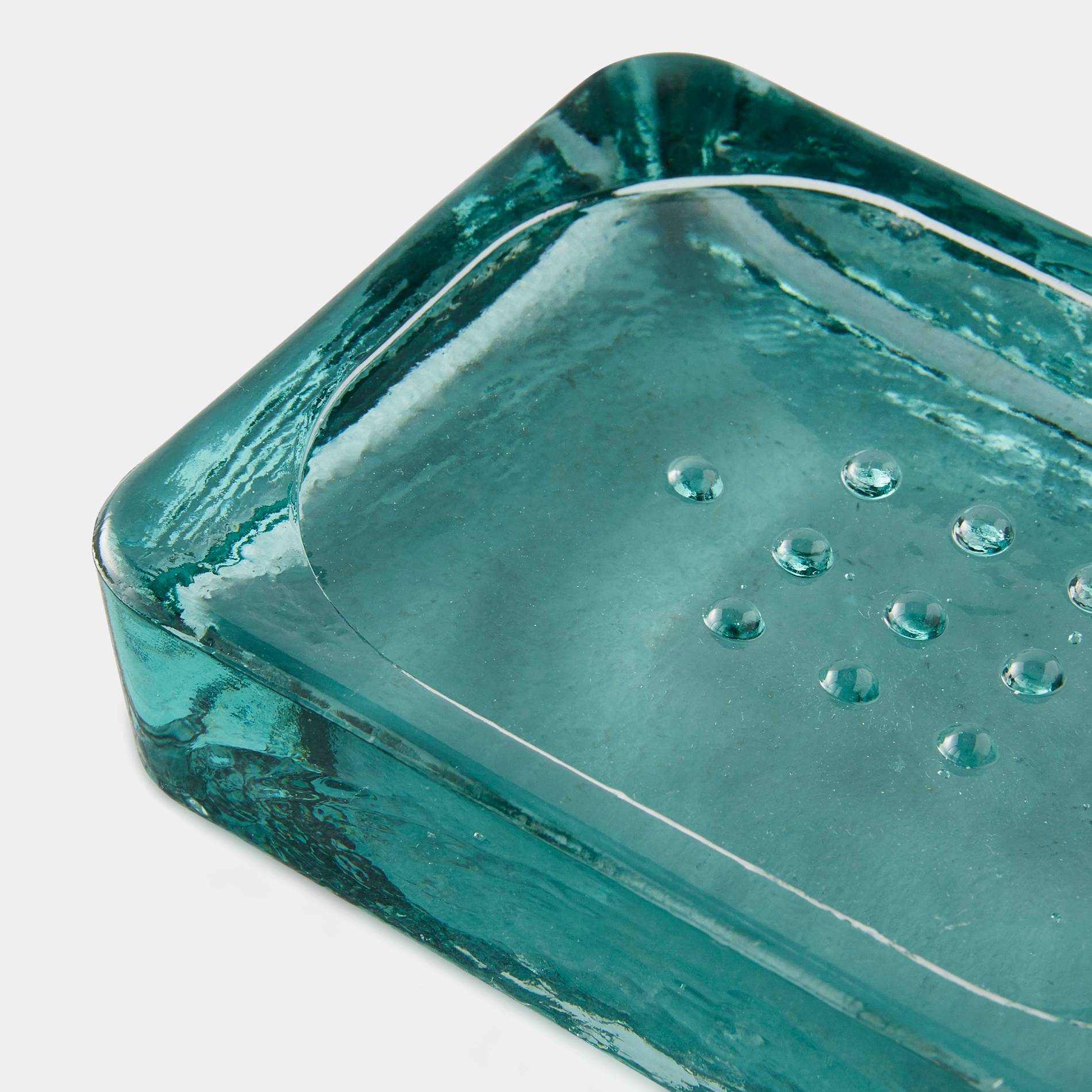 Porte savon en verre, Blanc, large image number 1