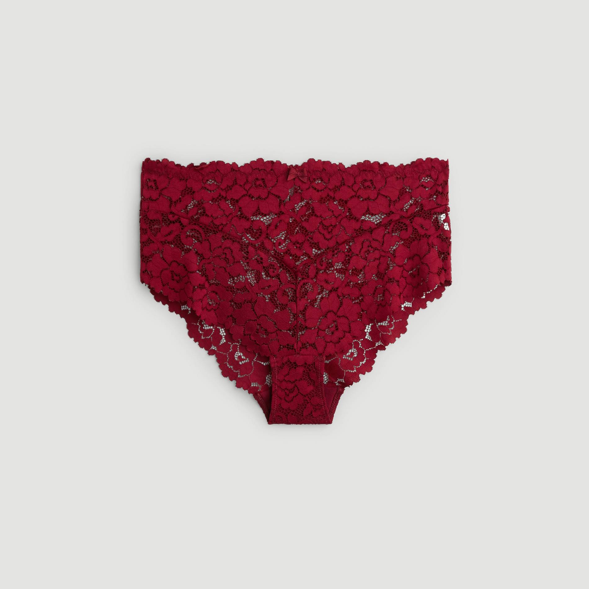 Culotte haute en dentelle, Bordeaux, large image number 2