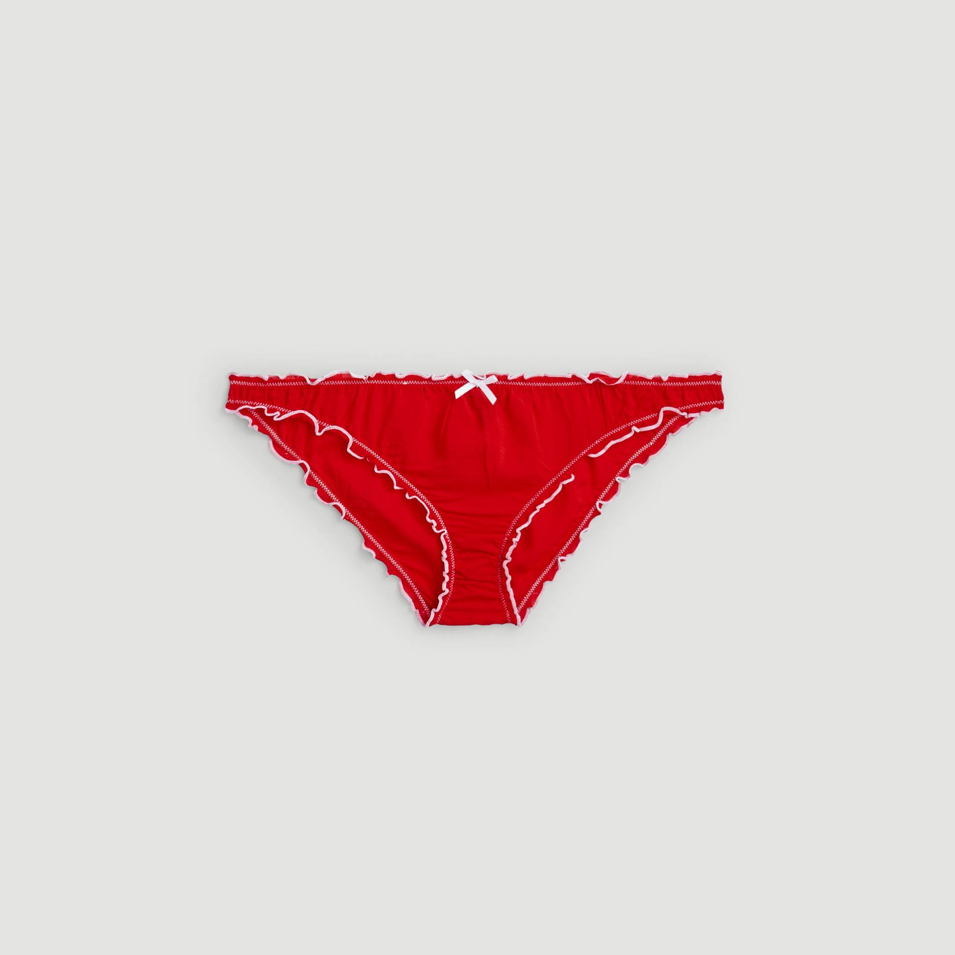 Culotte froufrou en viscose, Rouge, large image number 2